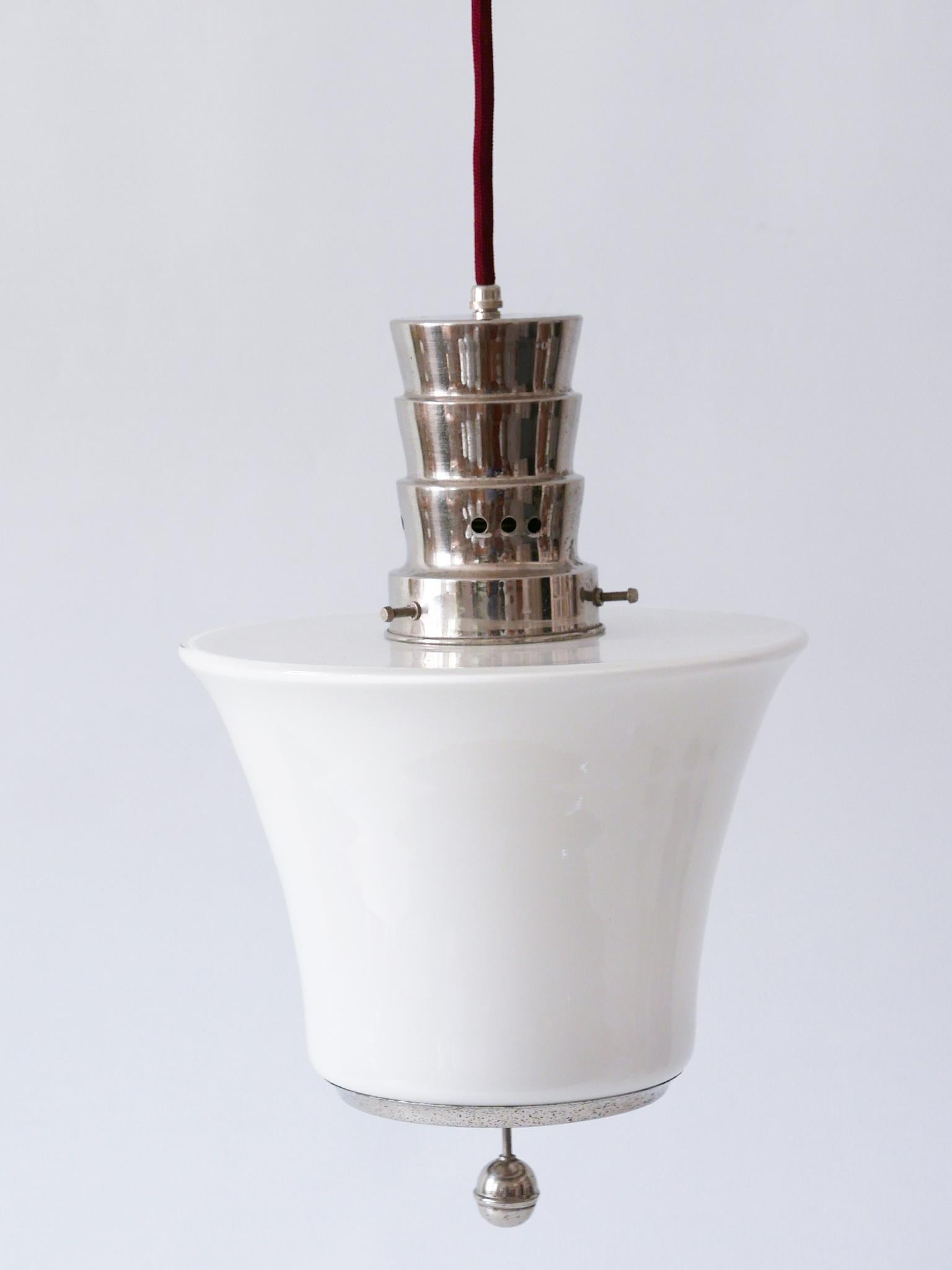 Exceptionnelle lampe à suspension Art Déco Dr. Twerdy originale du Bauhaus, années 1920, Allemagne en vente 4