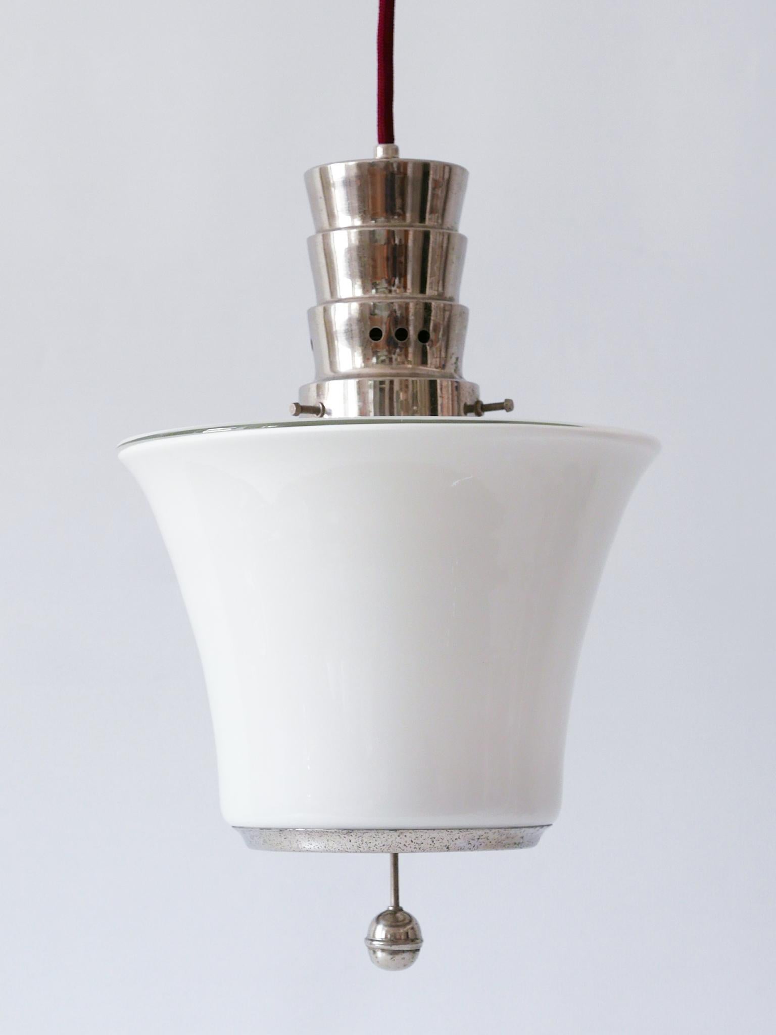 Exceptional Dr. Twerdy Original Bauhaus Art Deco Pendant Lamp, 1920s, Germany For Sale 7