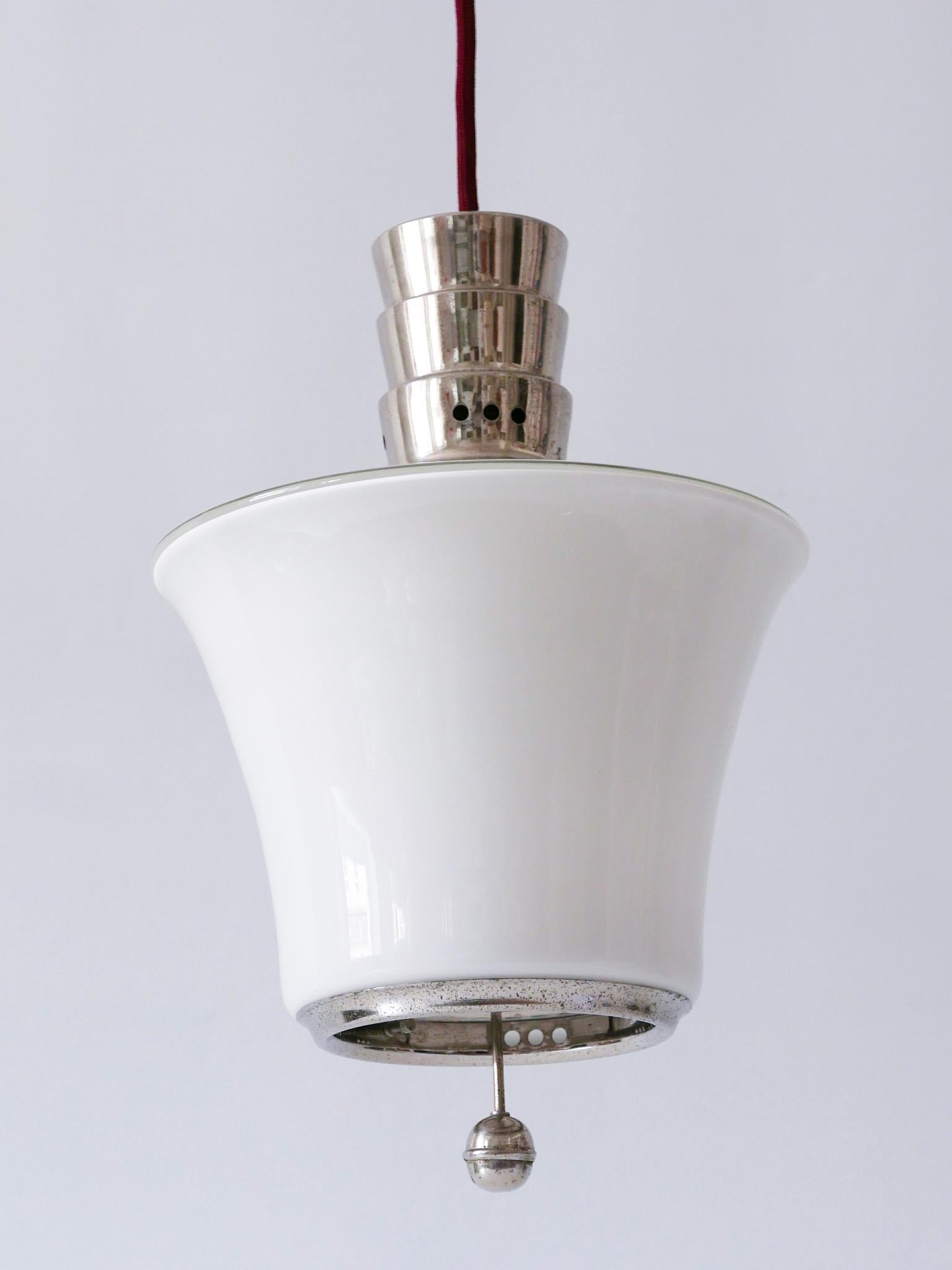 Exceptionnelle lampe à suspension Art Déco Dr. Twerdy originale du Bauhaus, années 1920, Allemagne en vente 7
