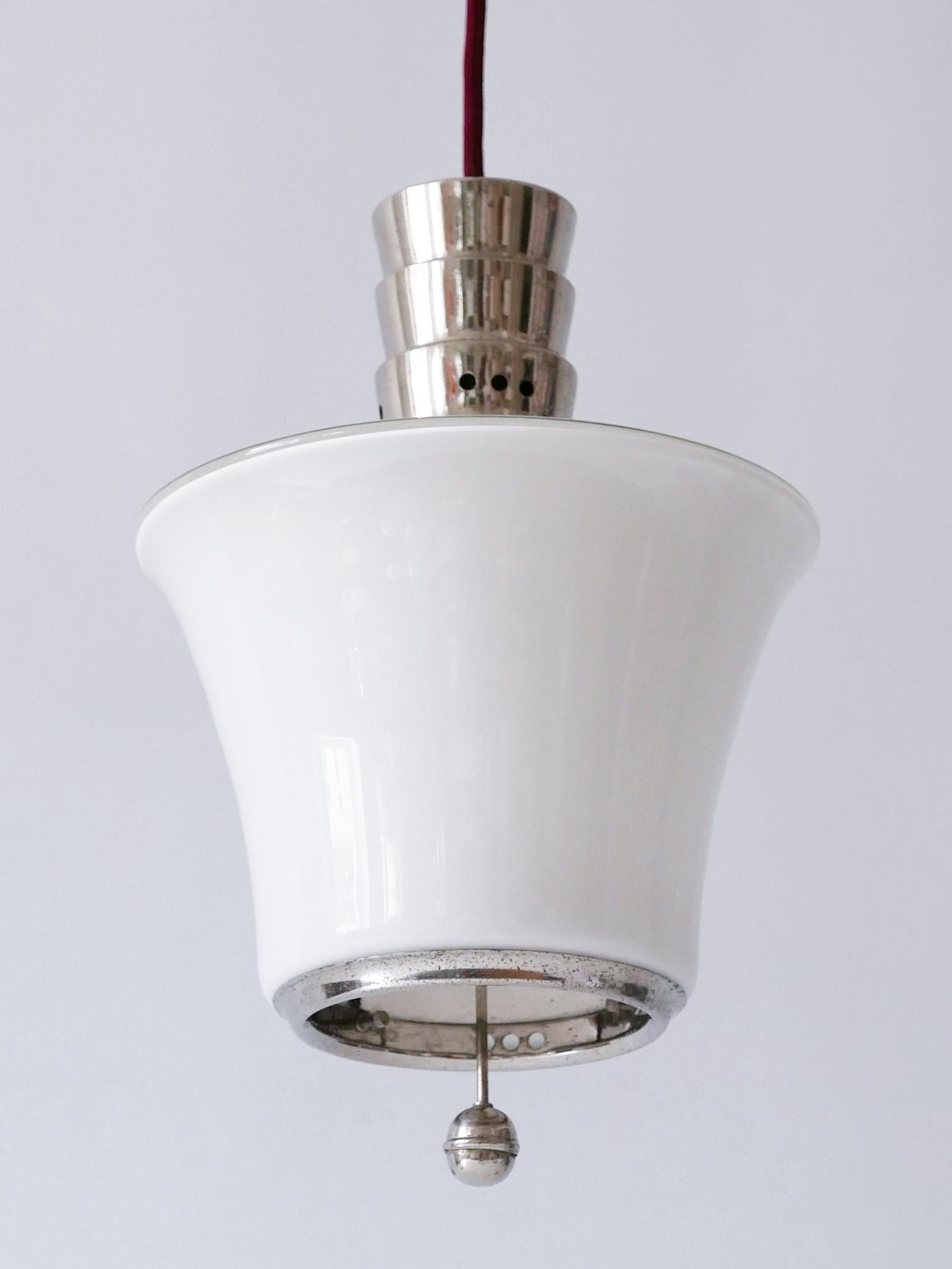 Exceptionnelle lampe à suspension Art Déco Dr. Twerdy originale du Bauhaus, années 1920, Allemagne en vente 9