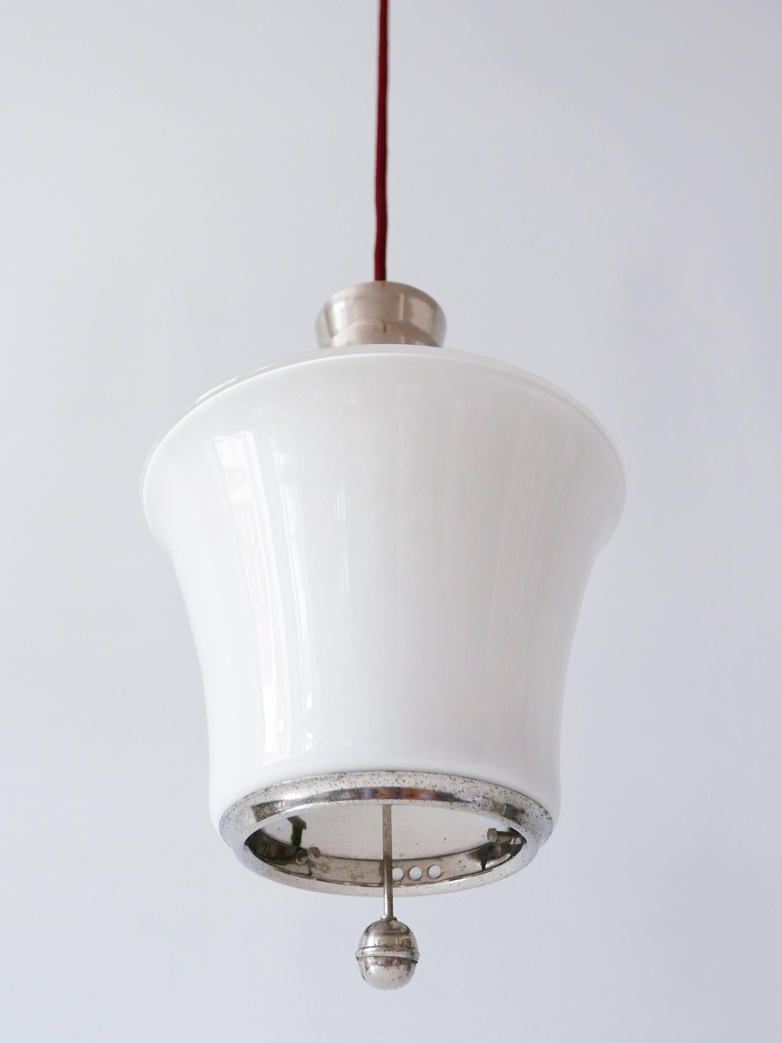 Exceptional Dr. Twerdy Original Bauhaus Art Deco Pendant Lamp, 1920s, Germany For Sale 11