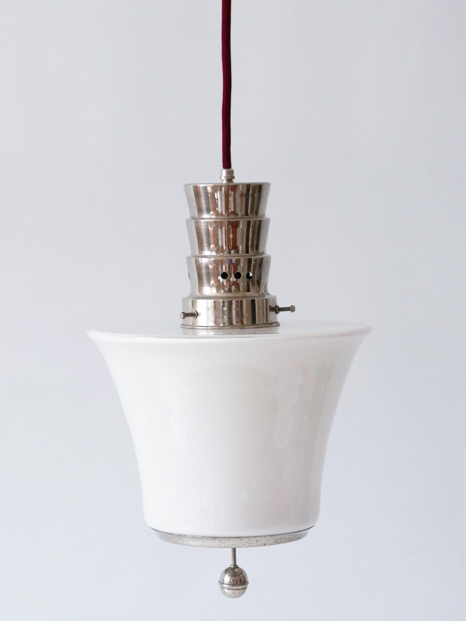 Exceptional Dr. Twerdy Original Bauhaus Art Deco Pendant Lamp, 1920s, Germany For Sale 3
