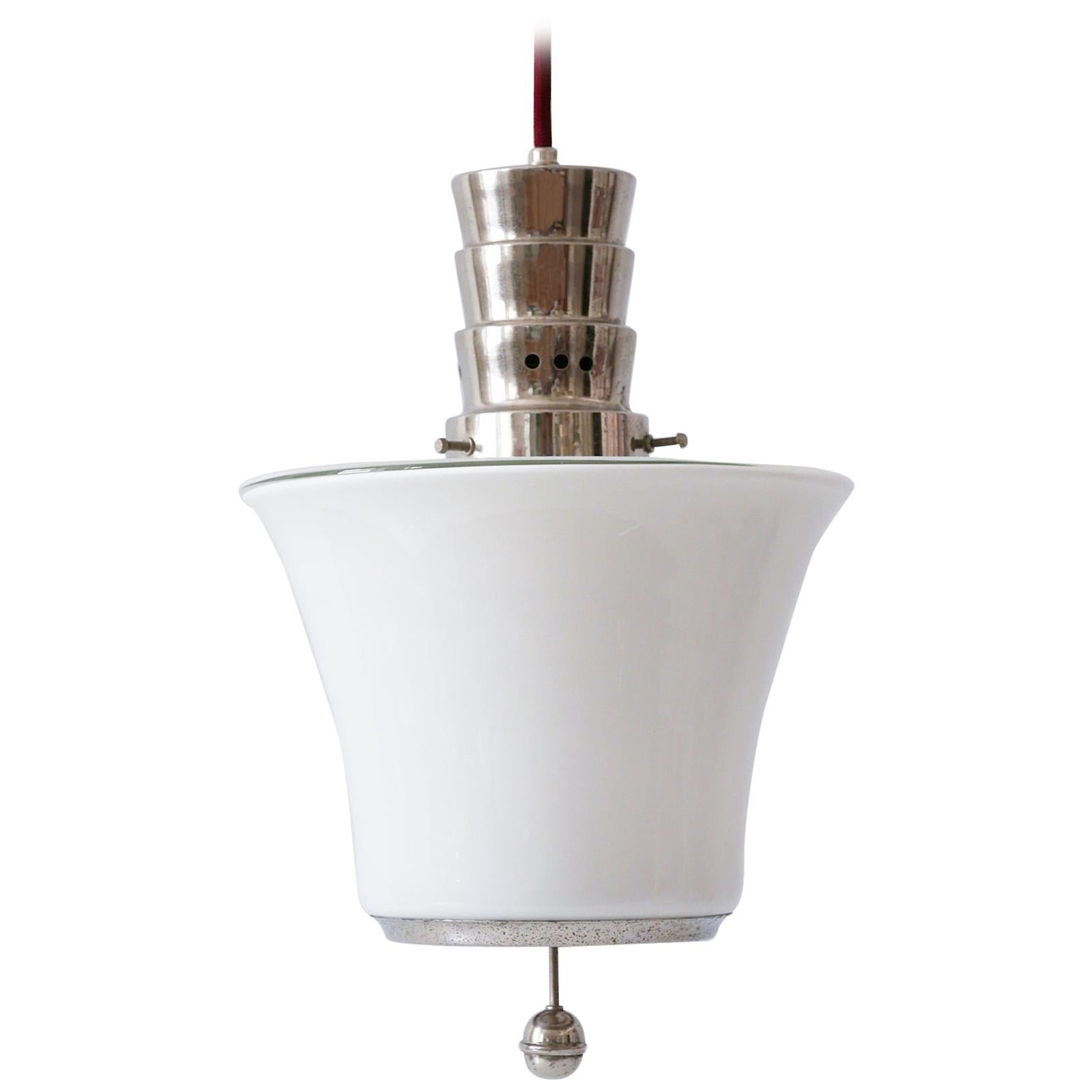 Exceptional Dr. Twerdy Original Bauhaus Art Deco Pendant Lamp, 1920s, Germany For Sale