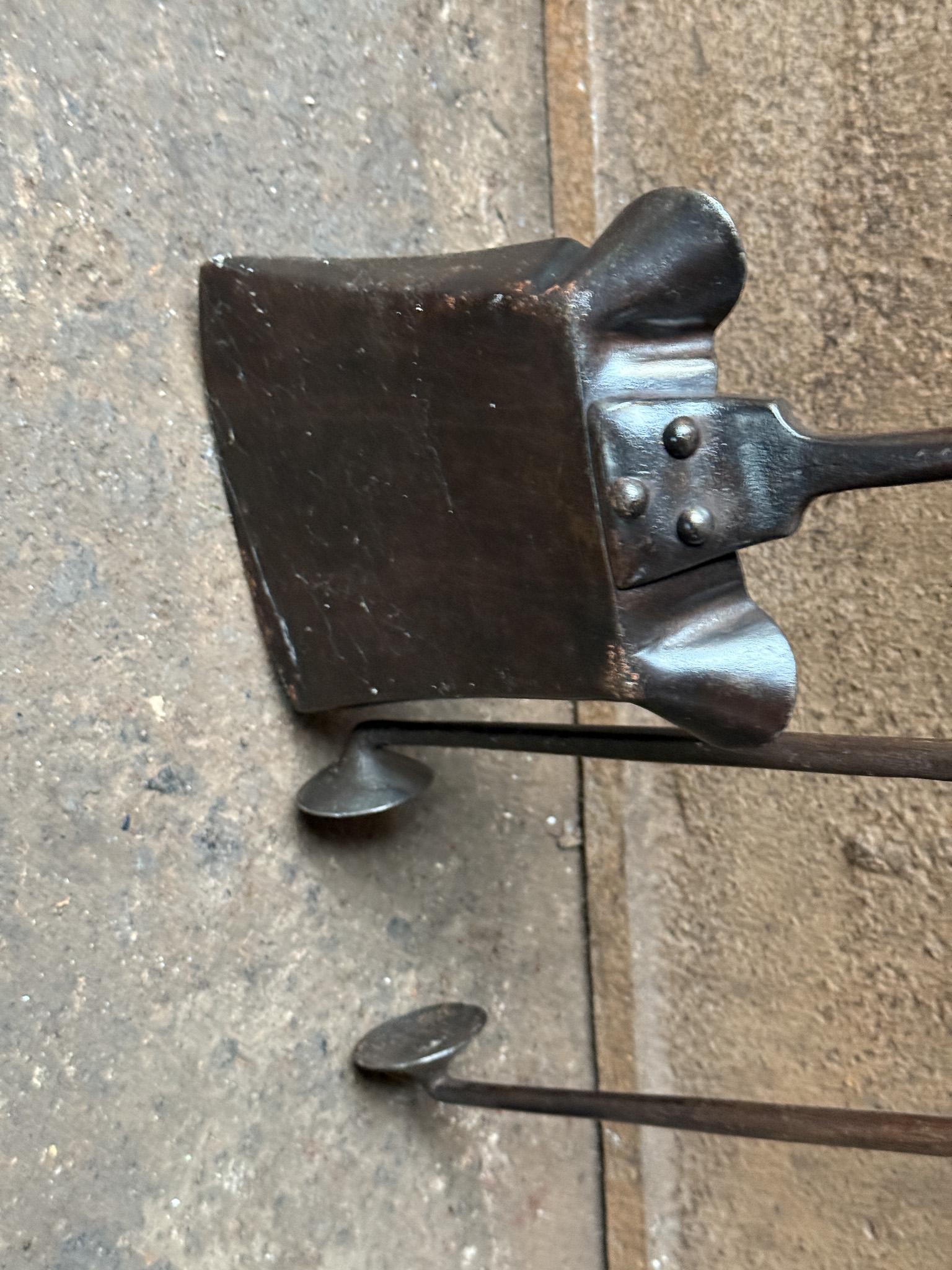 Exceptional Dutch Art Nouveau Fireplace Tools For Sale 10