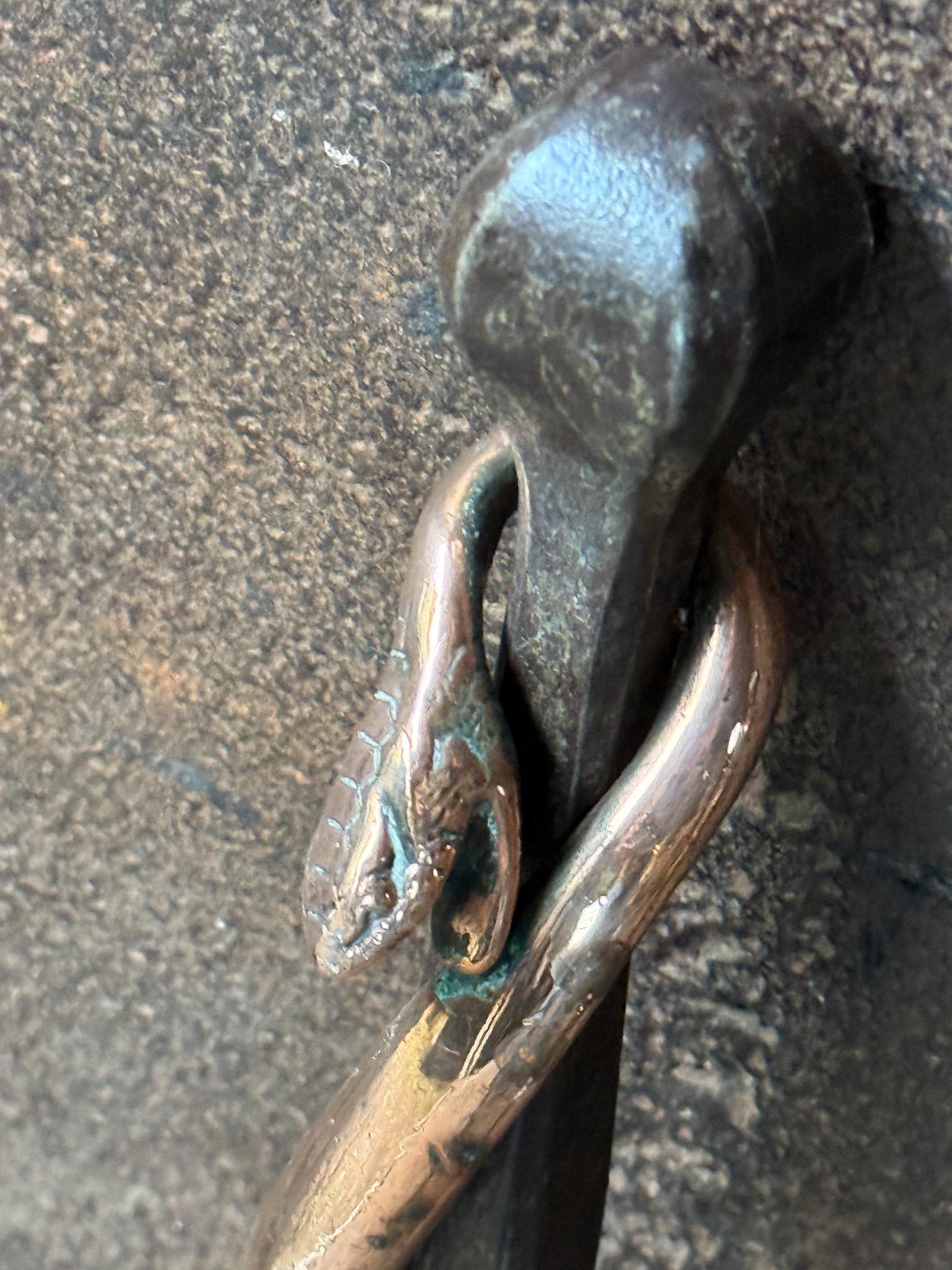 Exceptional Dutch Art Nouveau Fireplace Tools For Sale 1