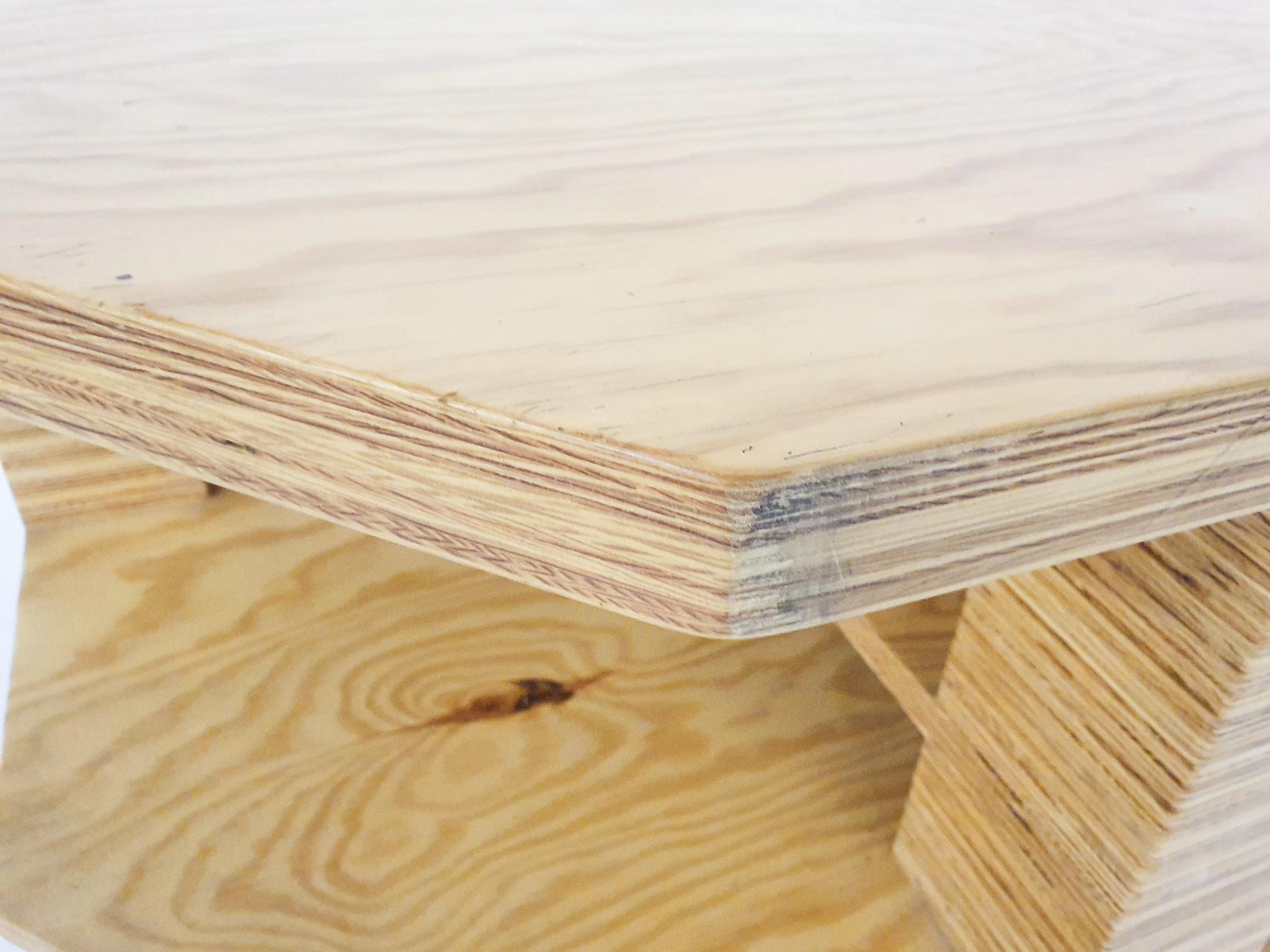 Exceptional Dutch Design Plywood Desk For Sale 7