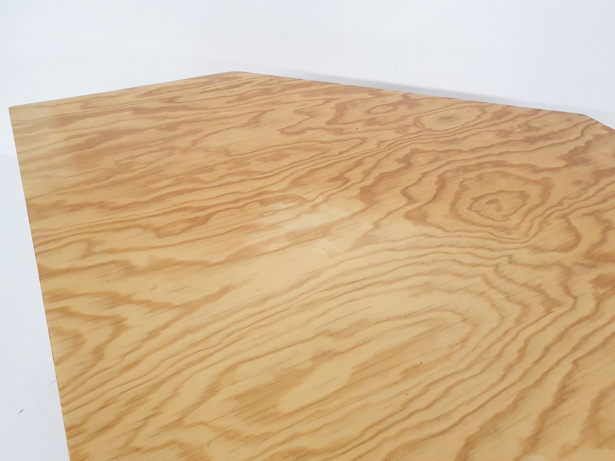 Exceptional Dutch Design Plywood Desk For Sale 9