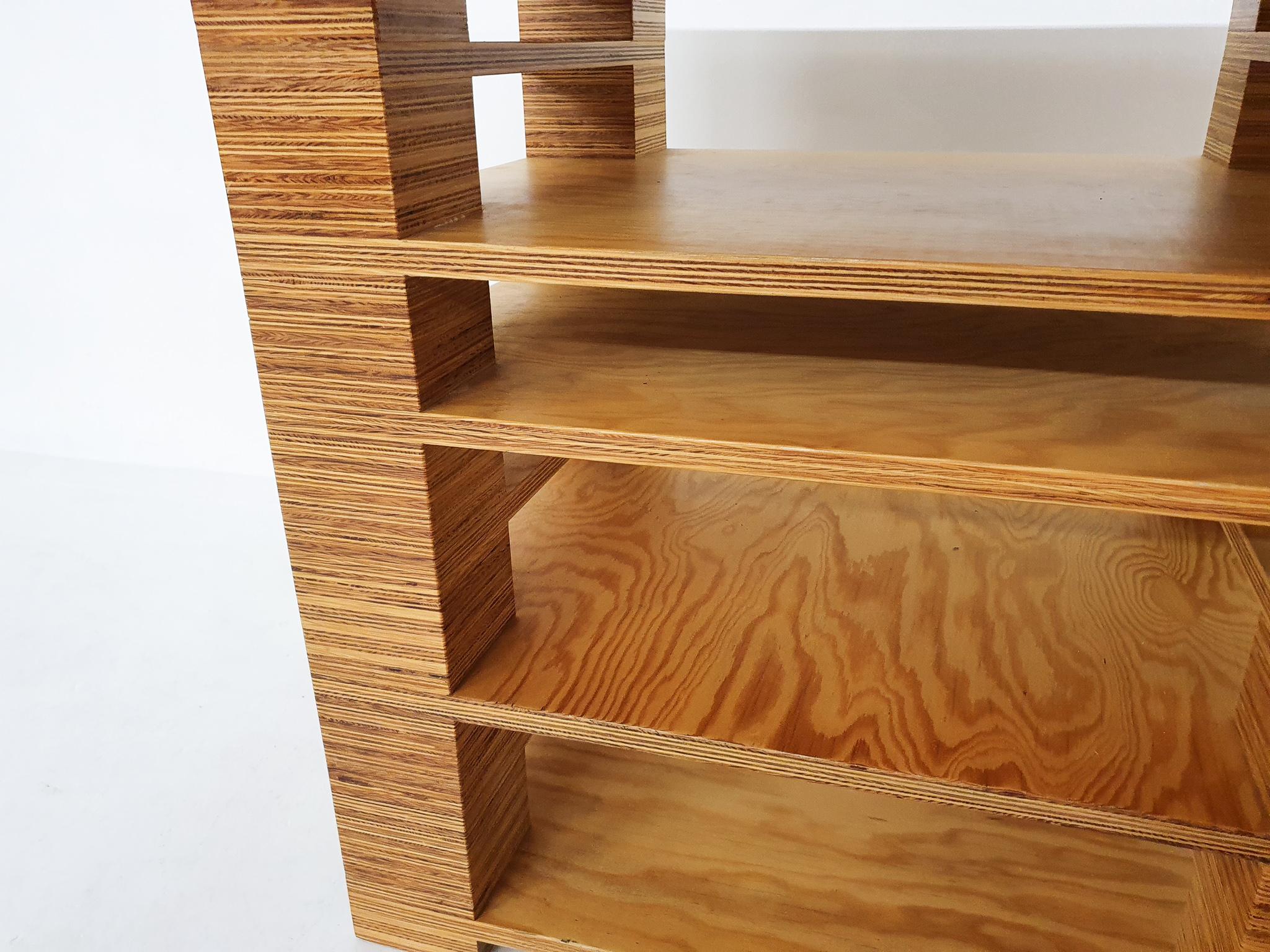 Exceptional Dutch Design Plywood Desk For Sale 10