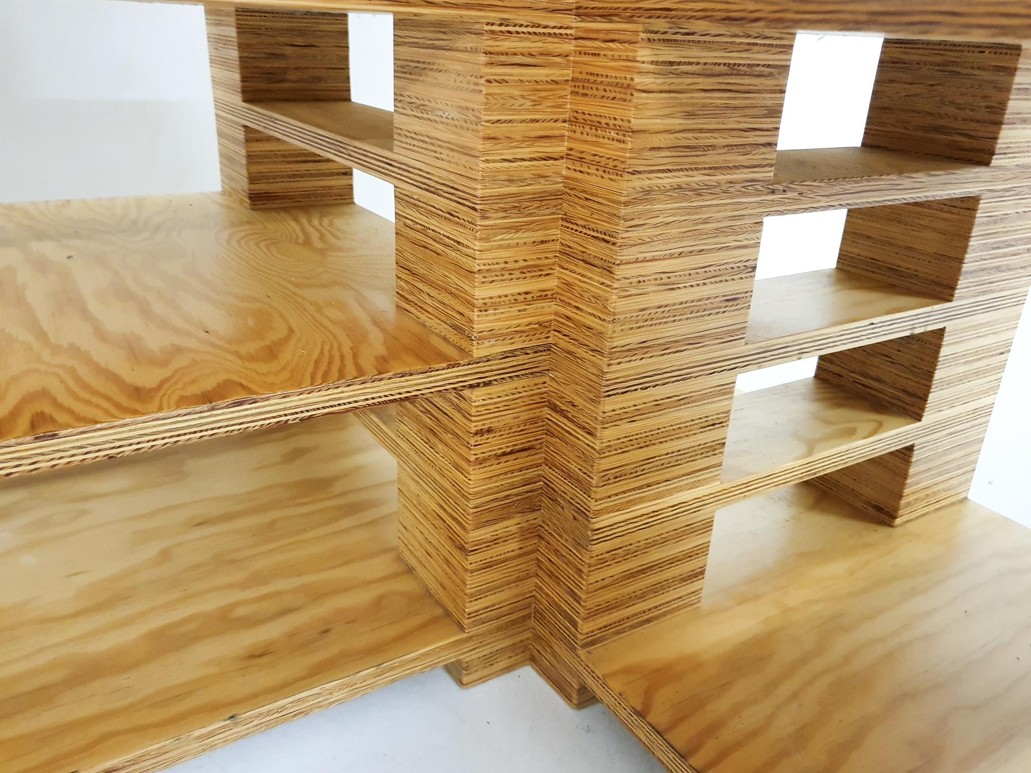 Exceptional Dutch Design Plywood Desk For Sale 13