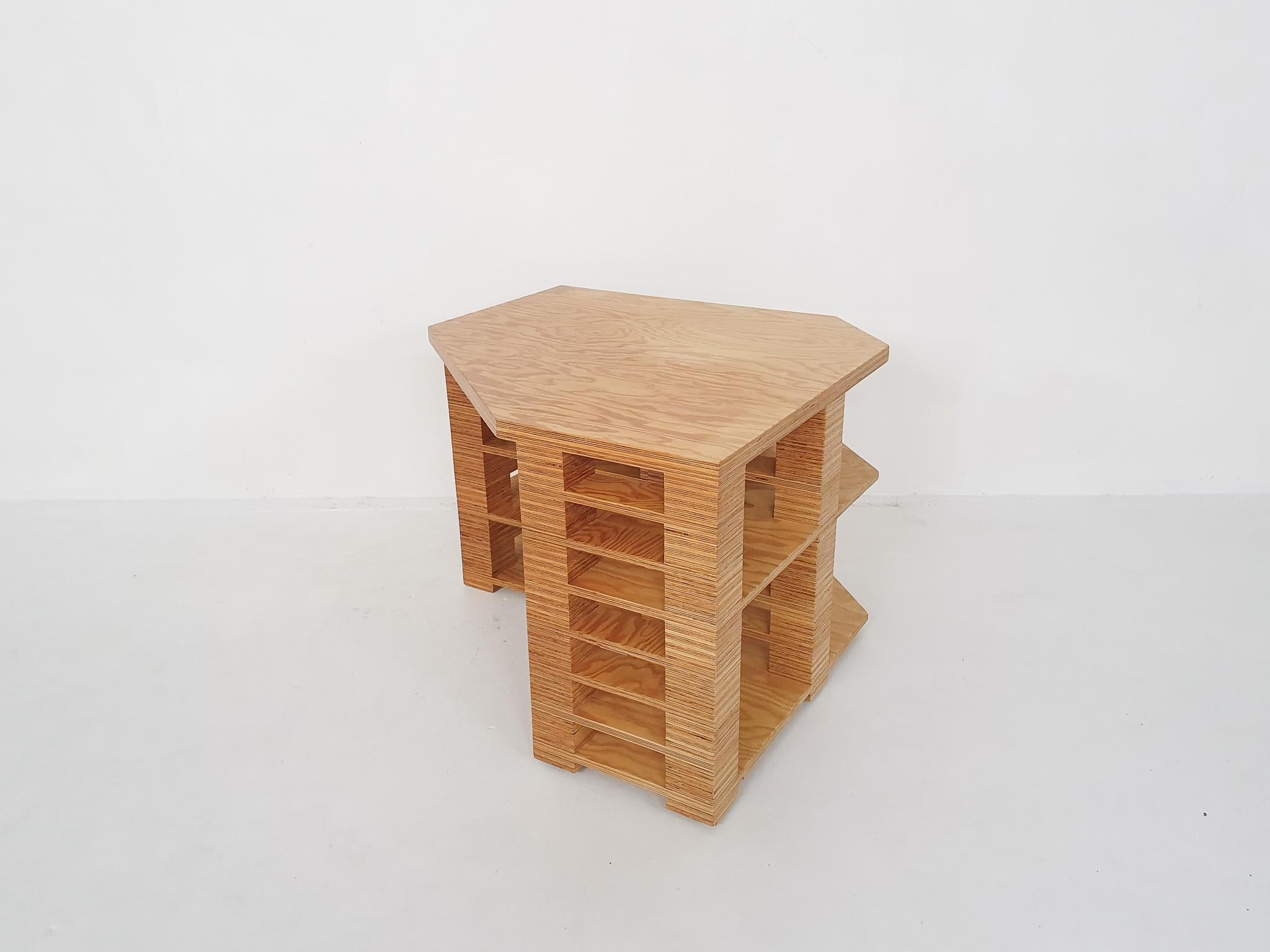 Exceptional Dutch Design Plywood Desk For Sale 1