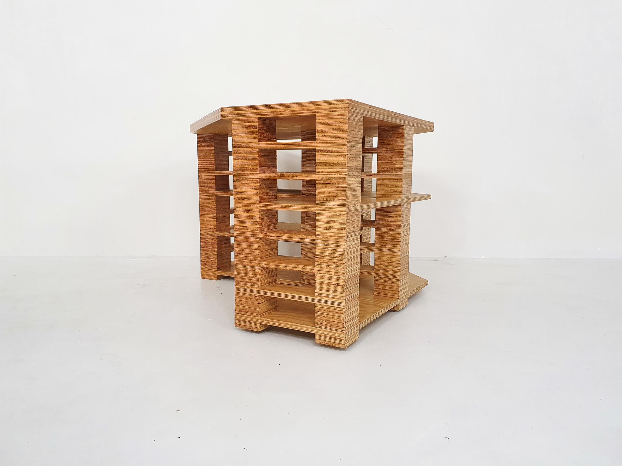 Exceptional Dutch Design Plywood Desk For Sale 2