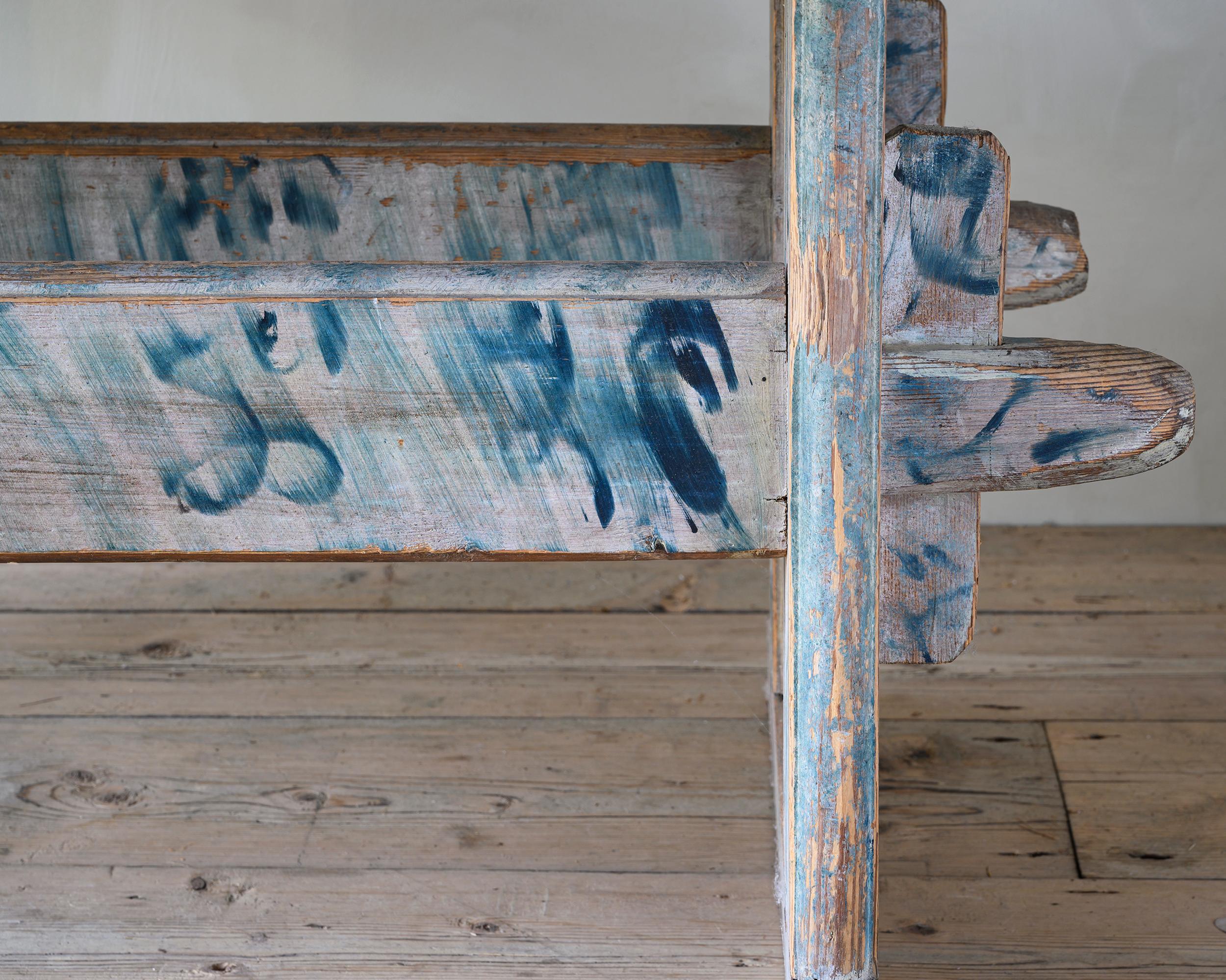 Pine Exceptional Early 19th Century Swedish Trestle Table