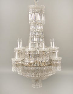 Exceptional Early 19th Century Waterford Crystal Eighteen-Light Chandelier