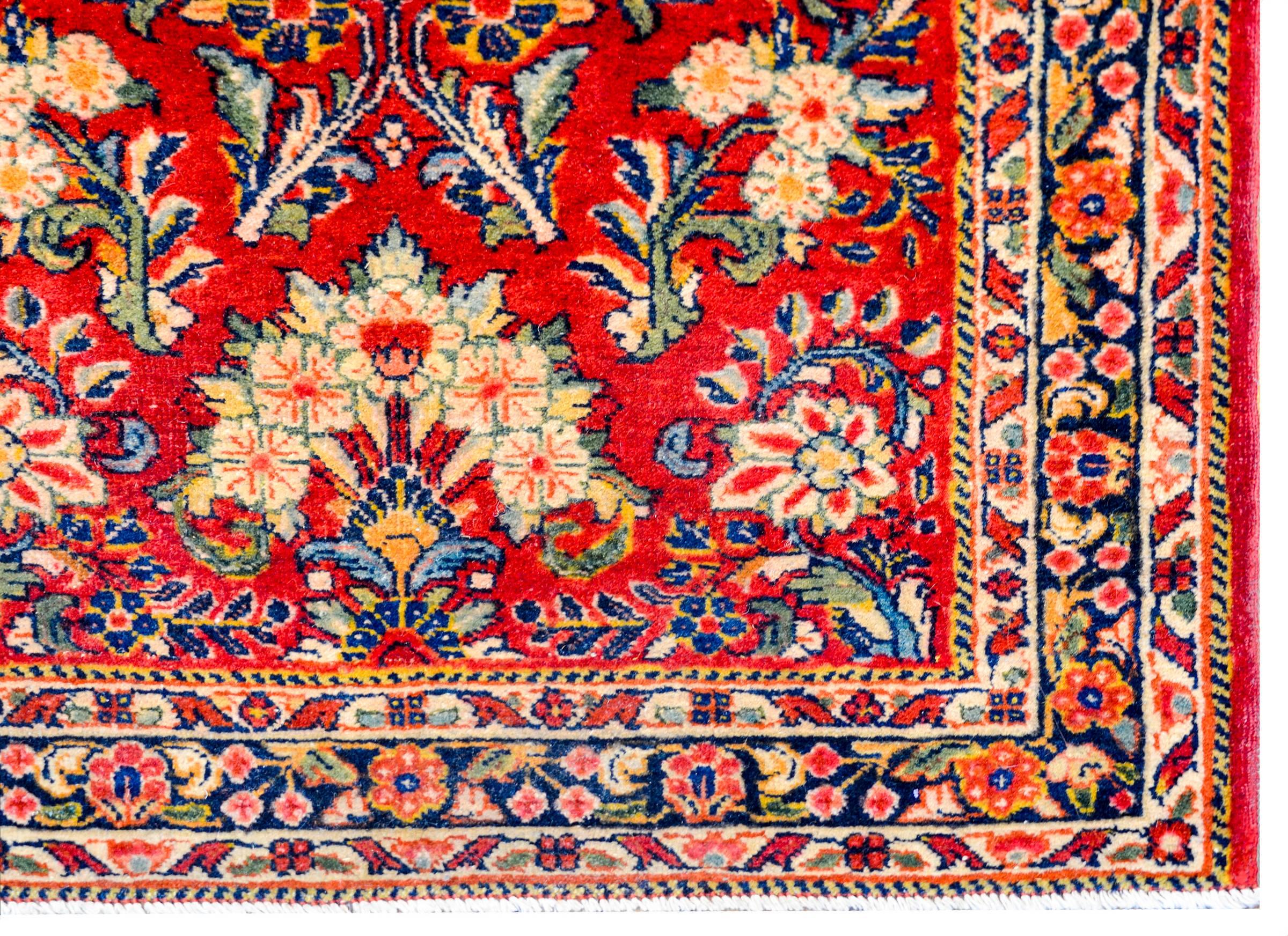 Persian Exceptional Early 20th Century Antique Sarouk Runner