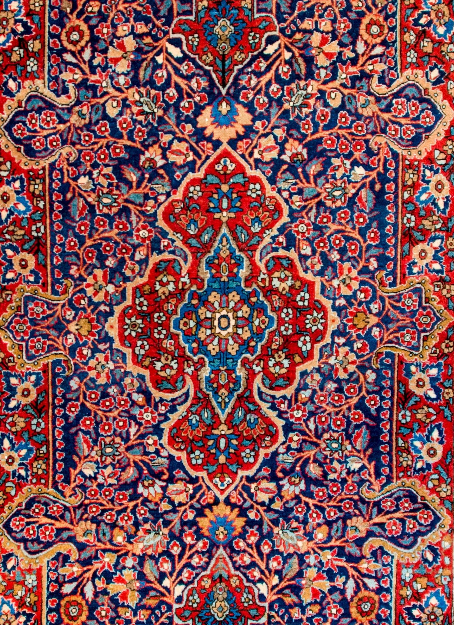 Persian Exceptional Early 20th Century Kashan Rug For Sale