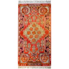 Außergewöhnlicher Khotan-Teppich aus dem frühen 20.