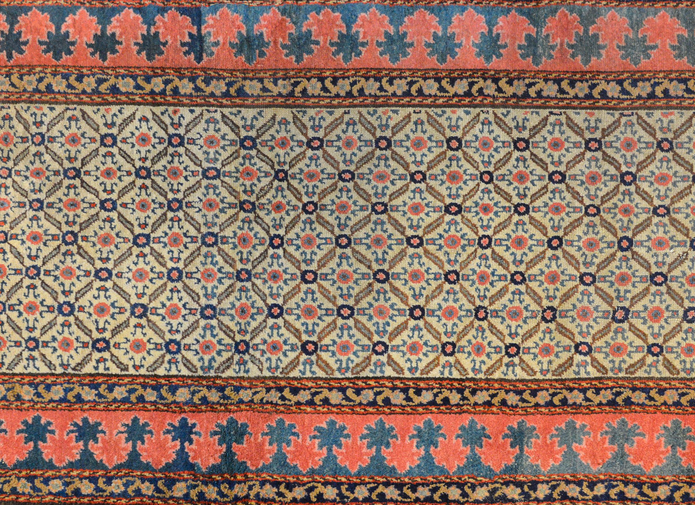 Wool Exceptional Early 20th Century Malayer Runner For Sale