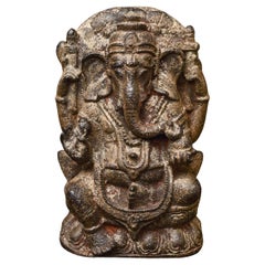 Exceptional Early Ganesh Sculpture - Masterpiece in Iron