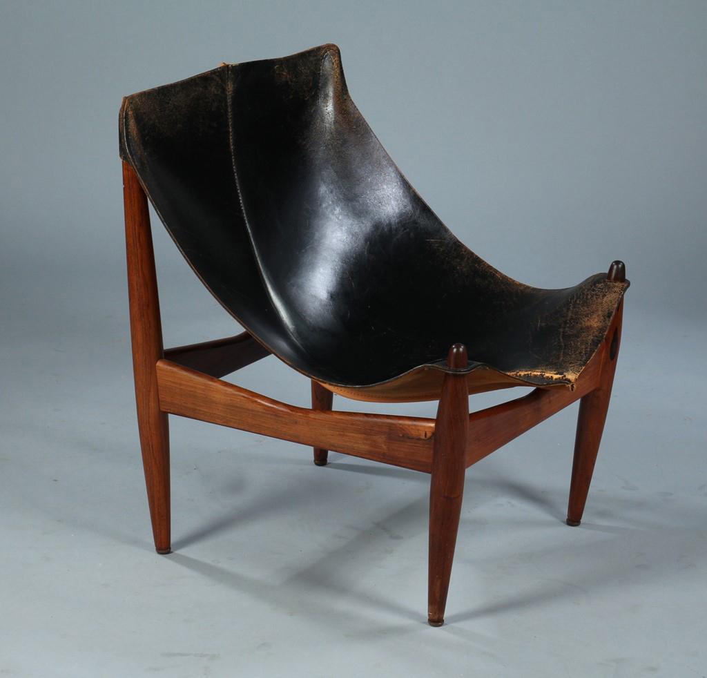  Illum Wikkelso easy chair and Table Mod '272' for C.F. Christiansen Sweden 1960 For Sale 6