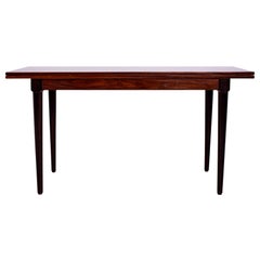 Exceptional Ed Wormley Fine Rosewood & Macassar Expandable Console Dining Table