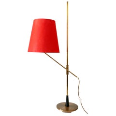 Vintage Exceptional, Elegant and Adjustable Mid-Century Modern Floor Lamp 1950s Germany