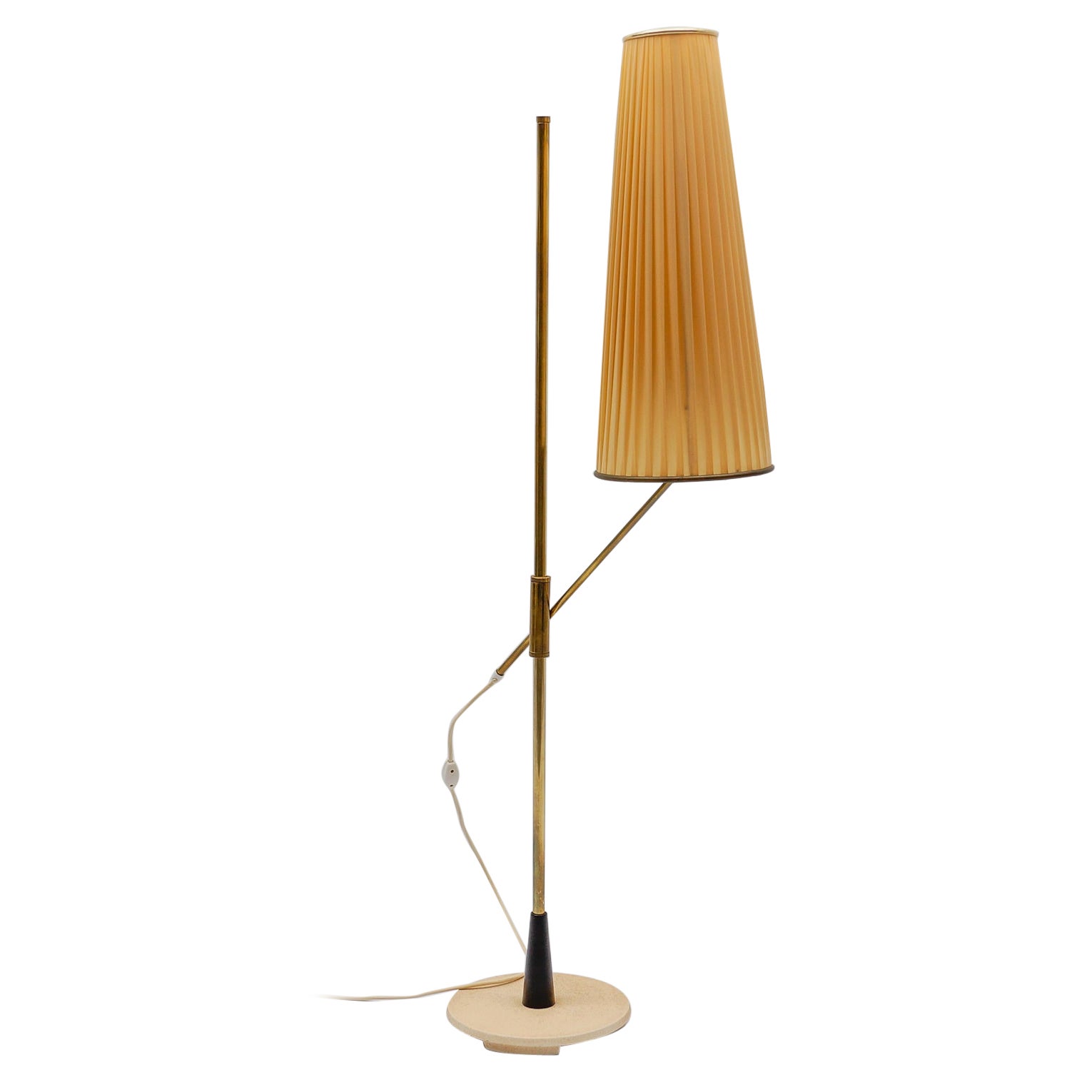 Exceptional, Elegant and Adjustable Mid-Century Modern Floor Lamp 1950s, Germany