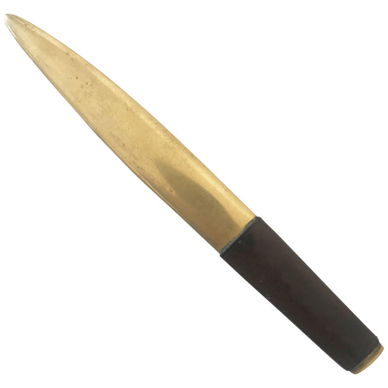 Exceptional, Elegant and Heavy Brass Letter Opener by Carl Auböck