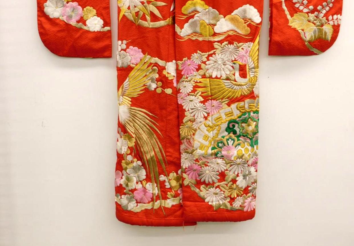 Japonisme Exceptional Embroidered Japanese Ceremonial Kimono For Sale