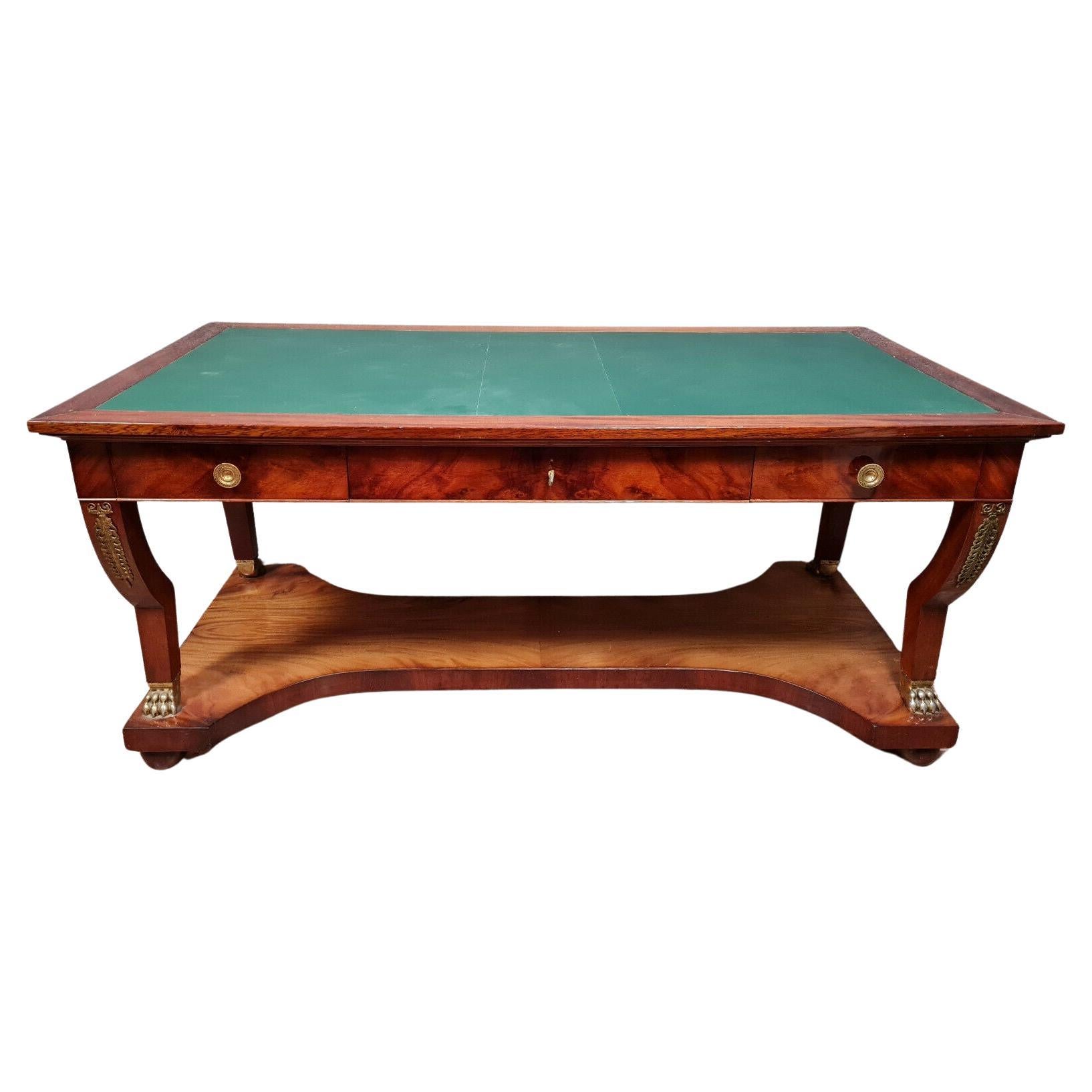 Exceptional Empire Mahogany Centre Desk, circa 1850s -1X30