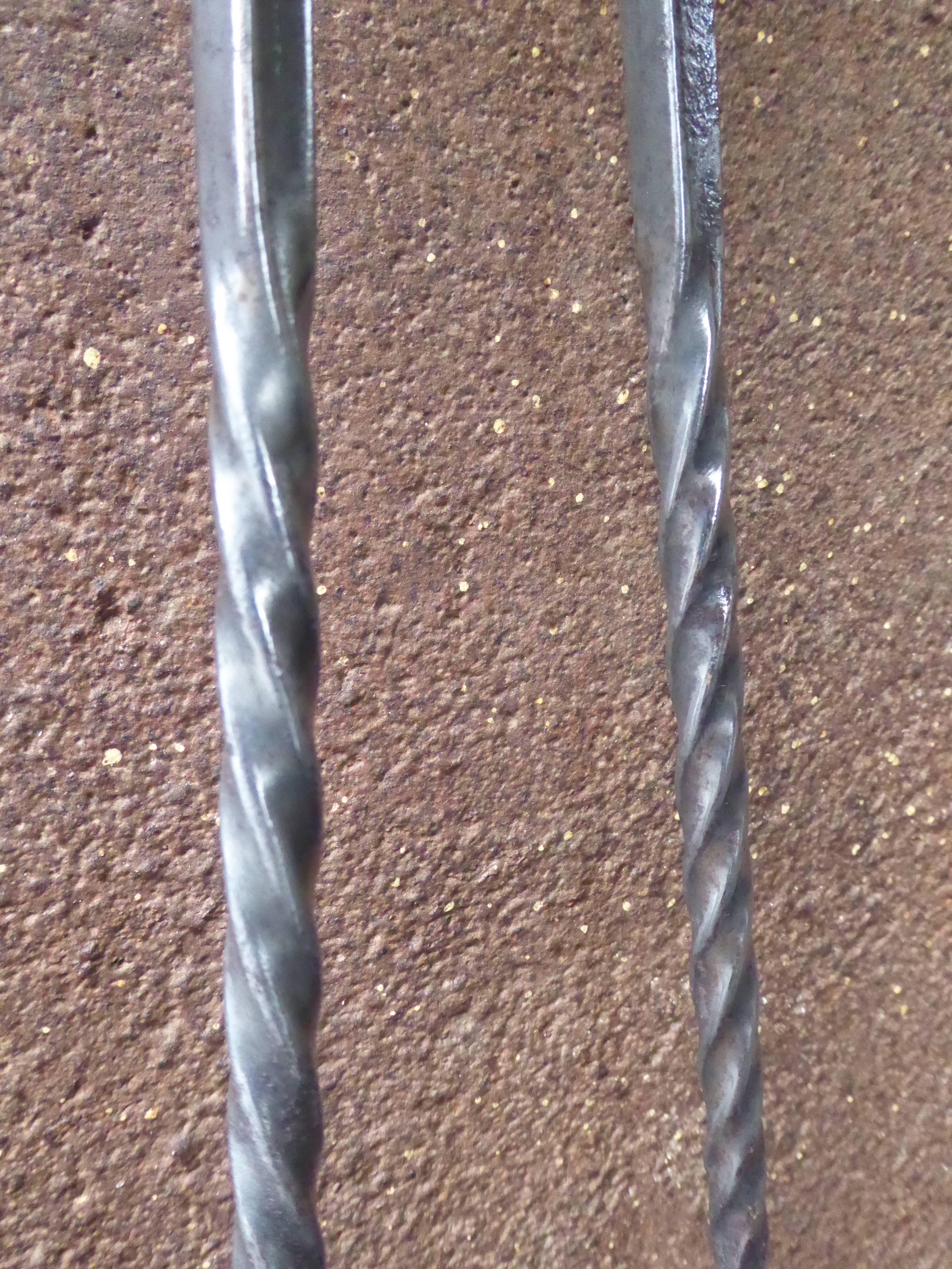 Brass Exceptional English Art Nouveau Fireplace Tools For Sale