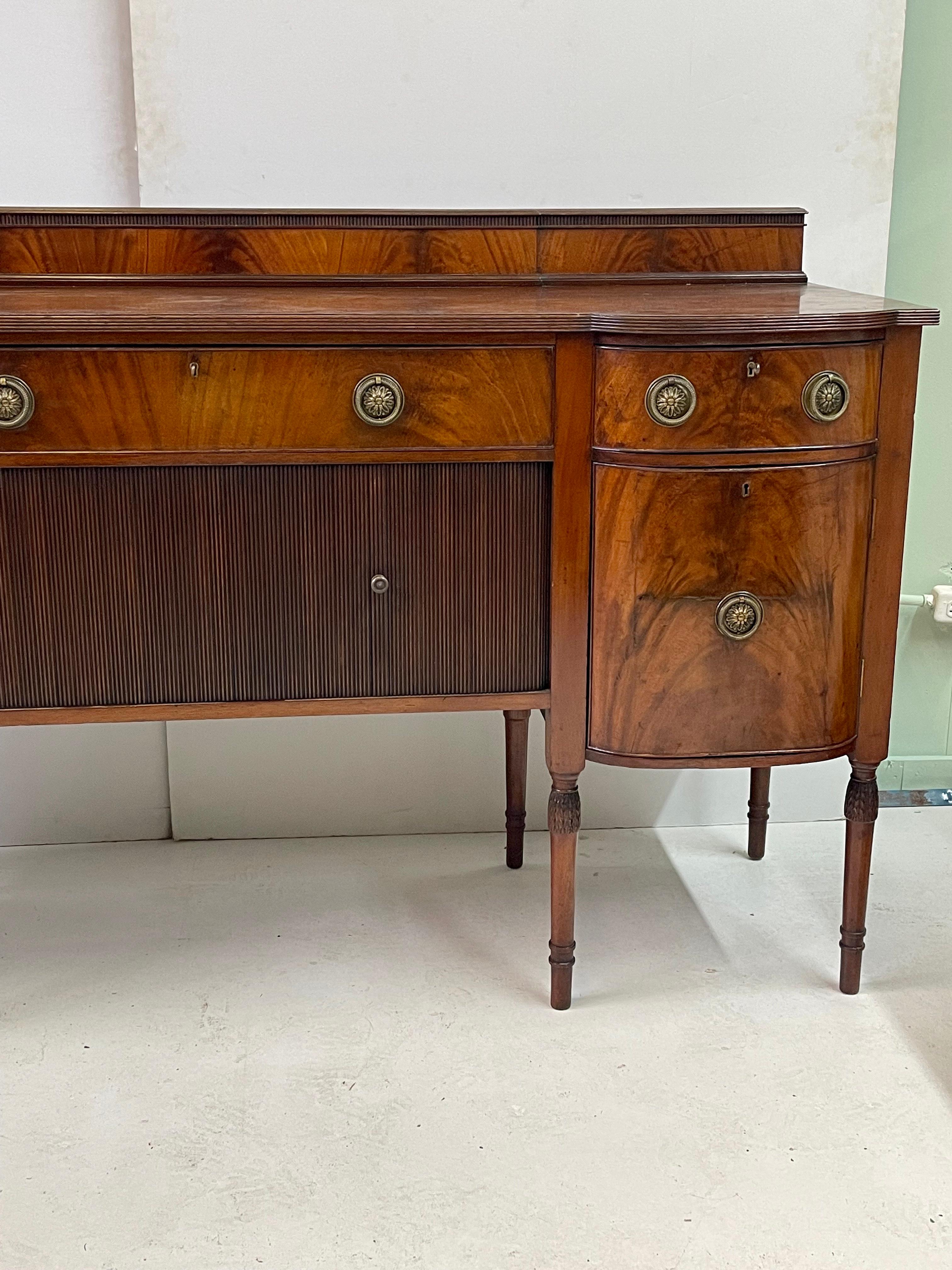 Exceptional English Mahogany Sideboard For Sale 4