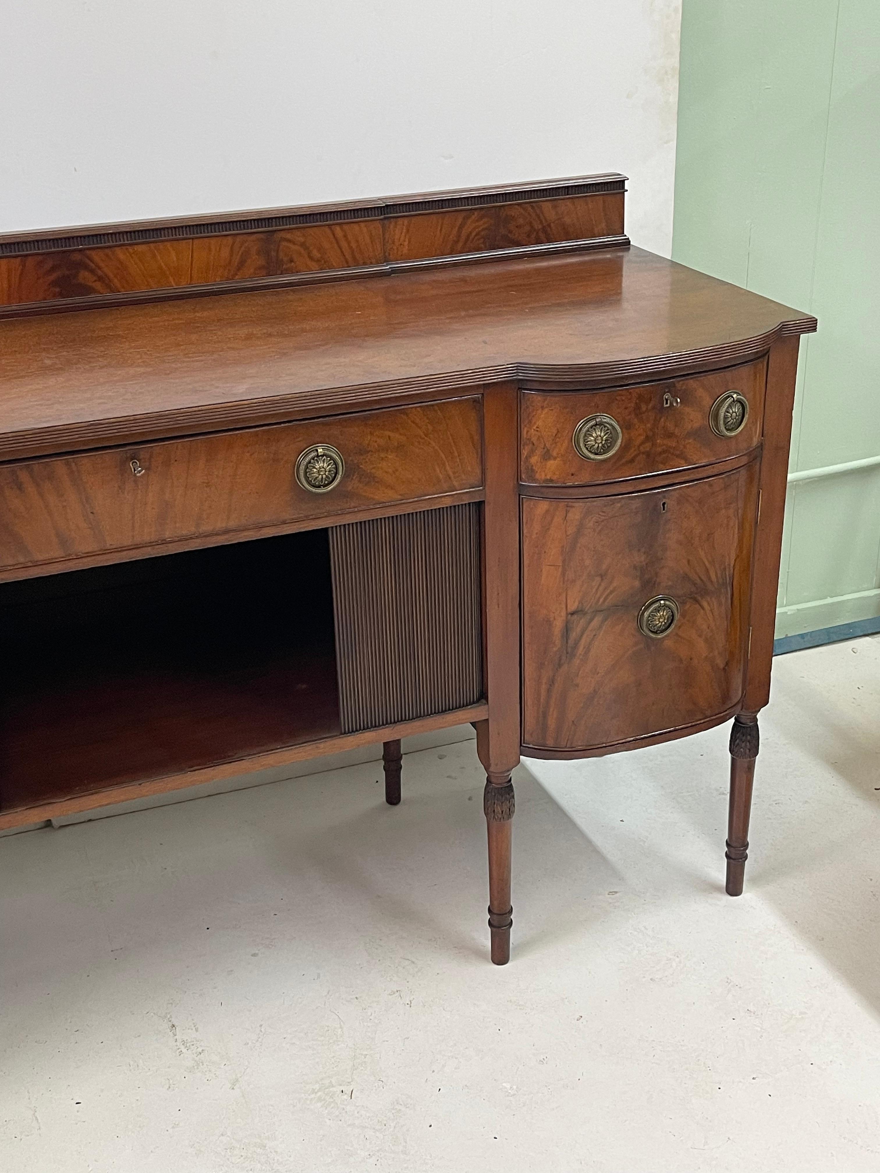 Exceptional English Mahogany Sideboard For Sale 6