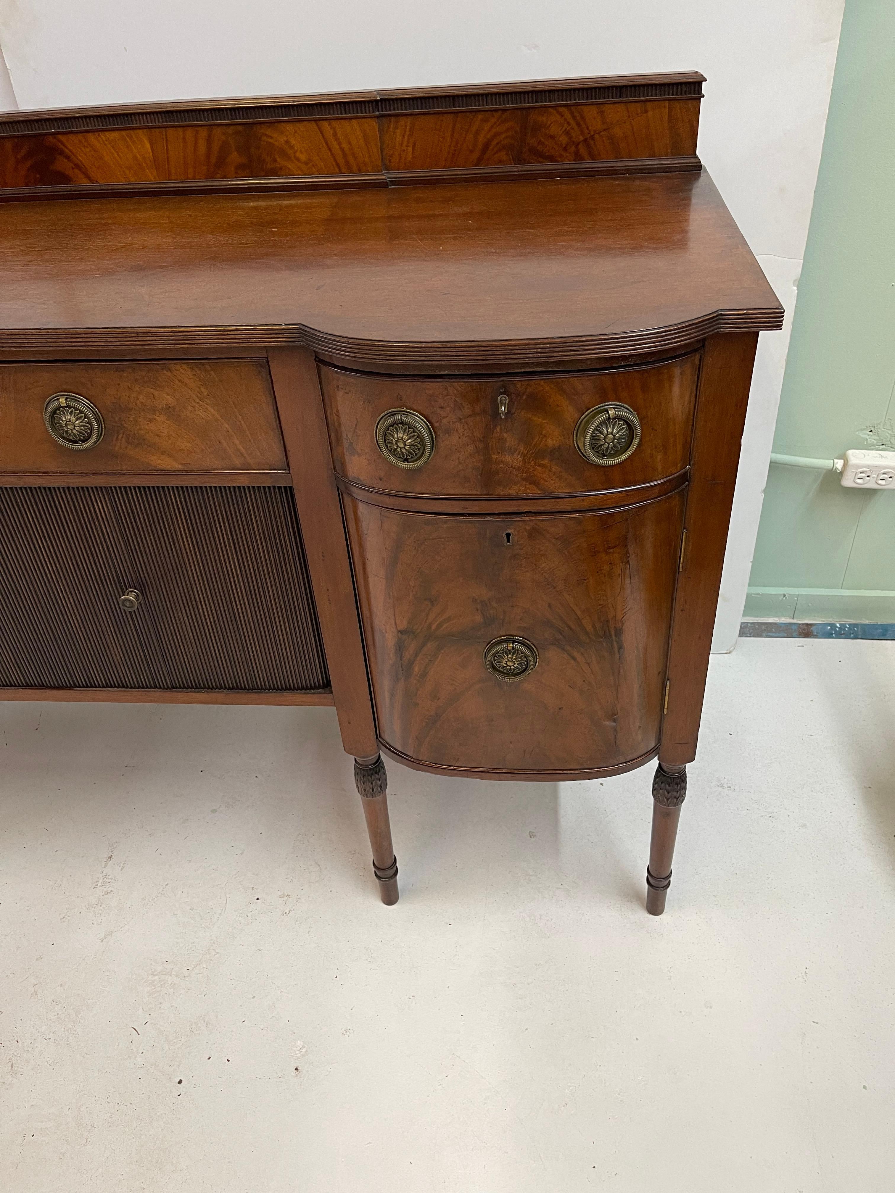 Exceptional English Mahogany Sideboard For Sale 8