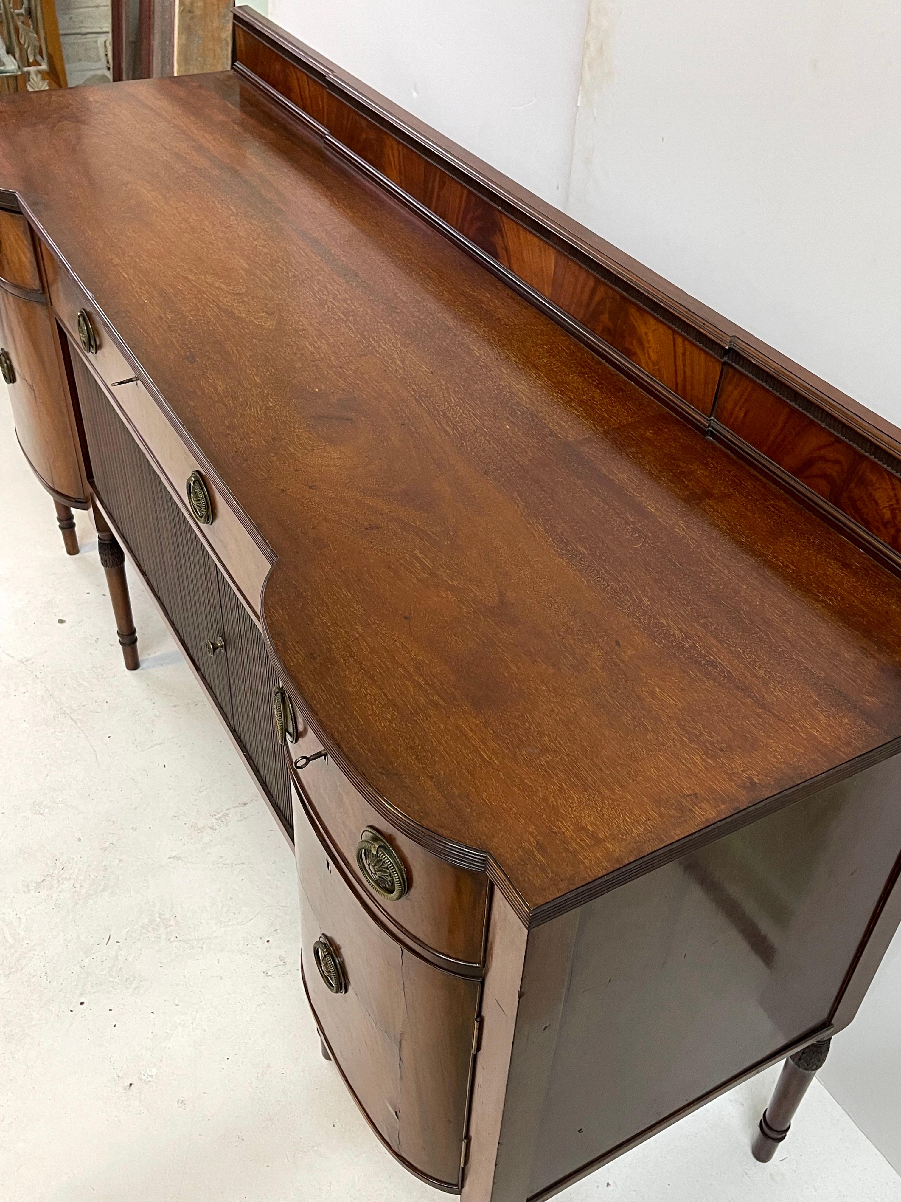 Exceptional English Mahogany Sideboard For Sale 11