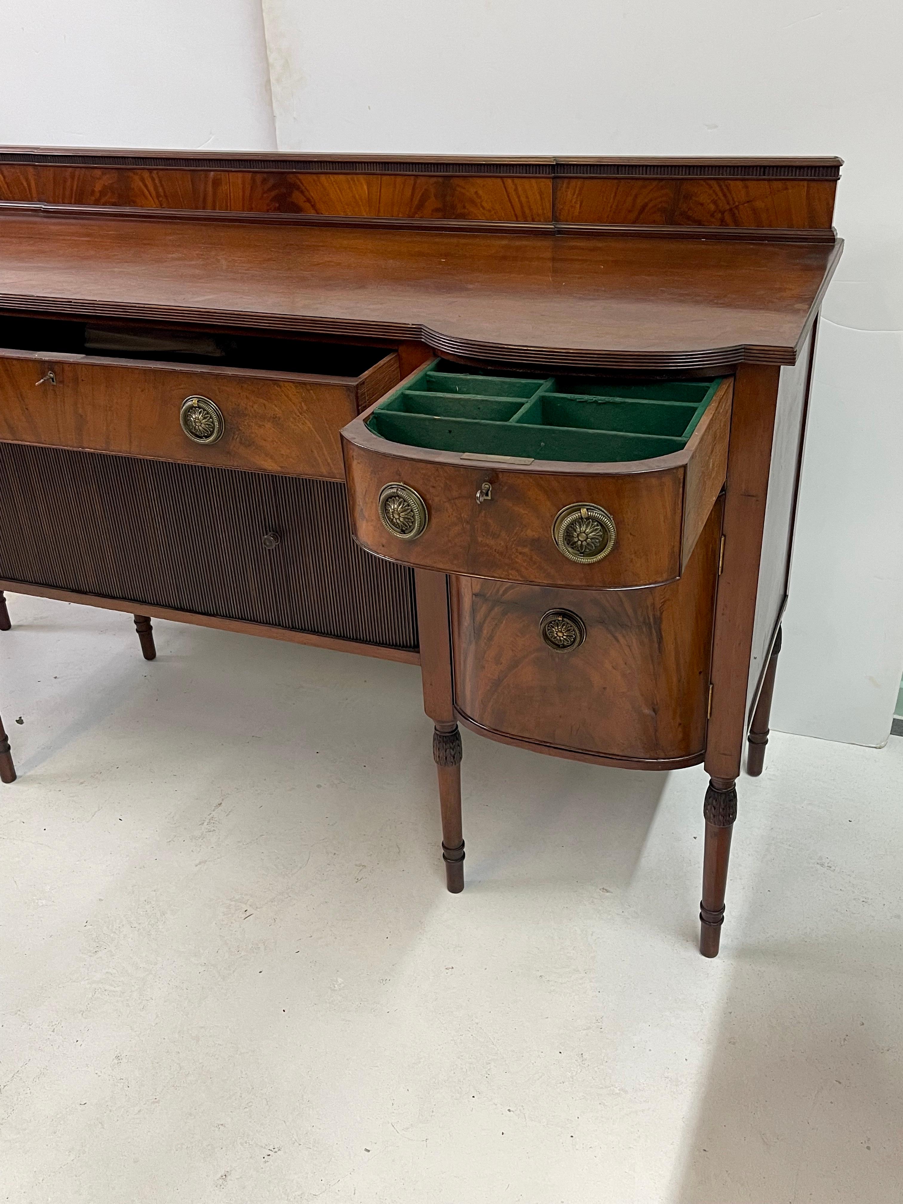 Exceptional English Mahogany Sideboard For Sale 2