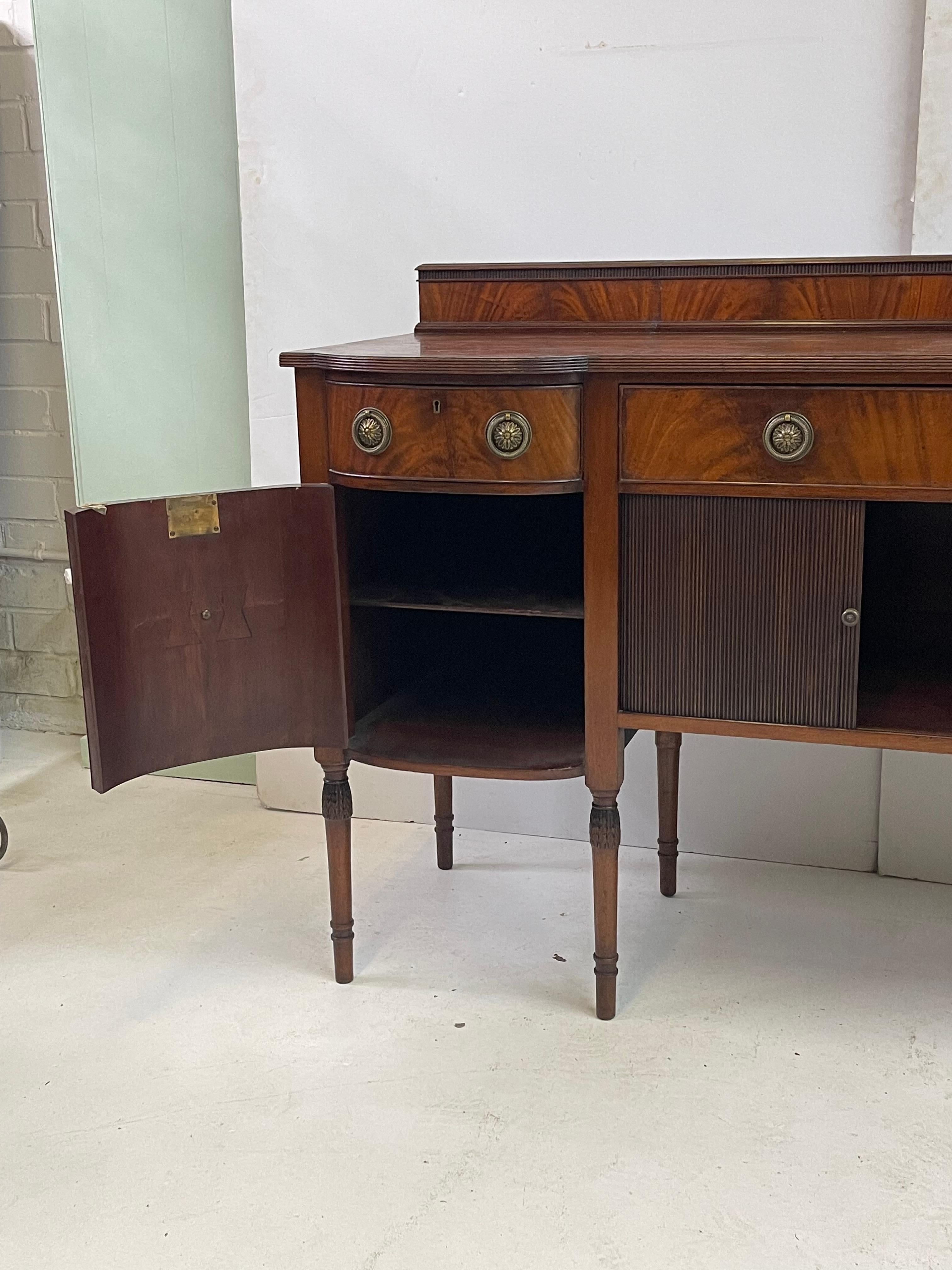 Exceptional English Mahogany Sideboard For Sale 3