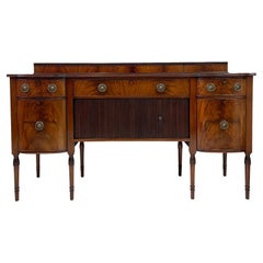 Antique Exceptional English Mahogany Sideboard