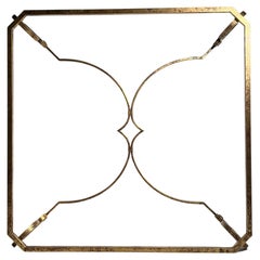 Vintage Exceptional Erwin Gruen Hand-Forged Gilded Wrought Iron Coffee Table
