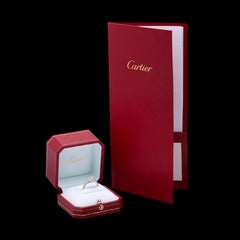 Exceptional Estate Diamond Platinum Engagement Ring by Cartier