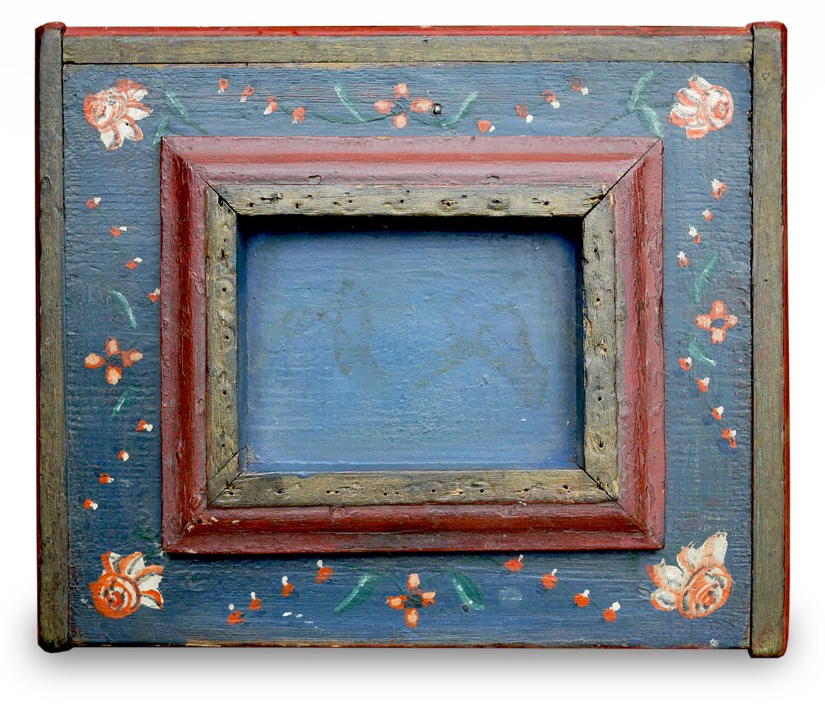 Exceptional European Painted Jewelry Sewing Box, 18th Century In Good Condition In Albignasego, IT