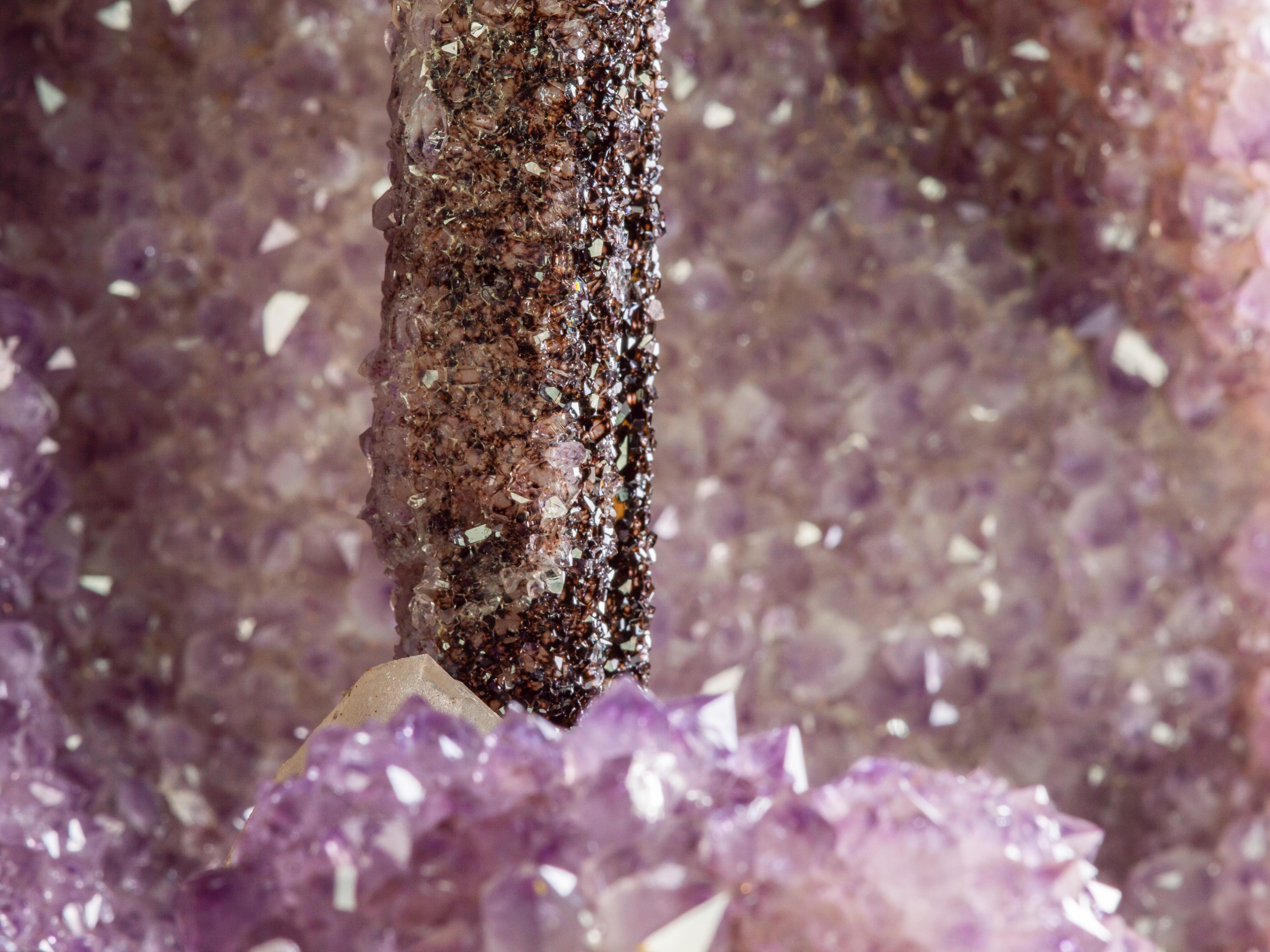 Exceptional “Excalibur” Amethyst Formation, Calcite, Agate, Quartz For Sale 7