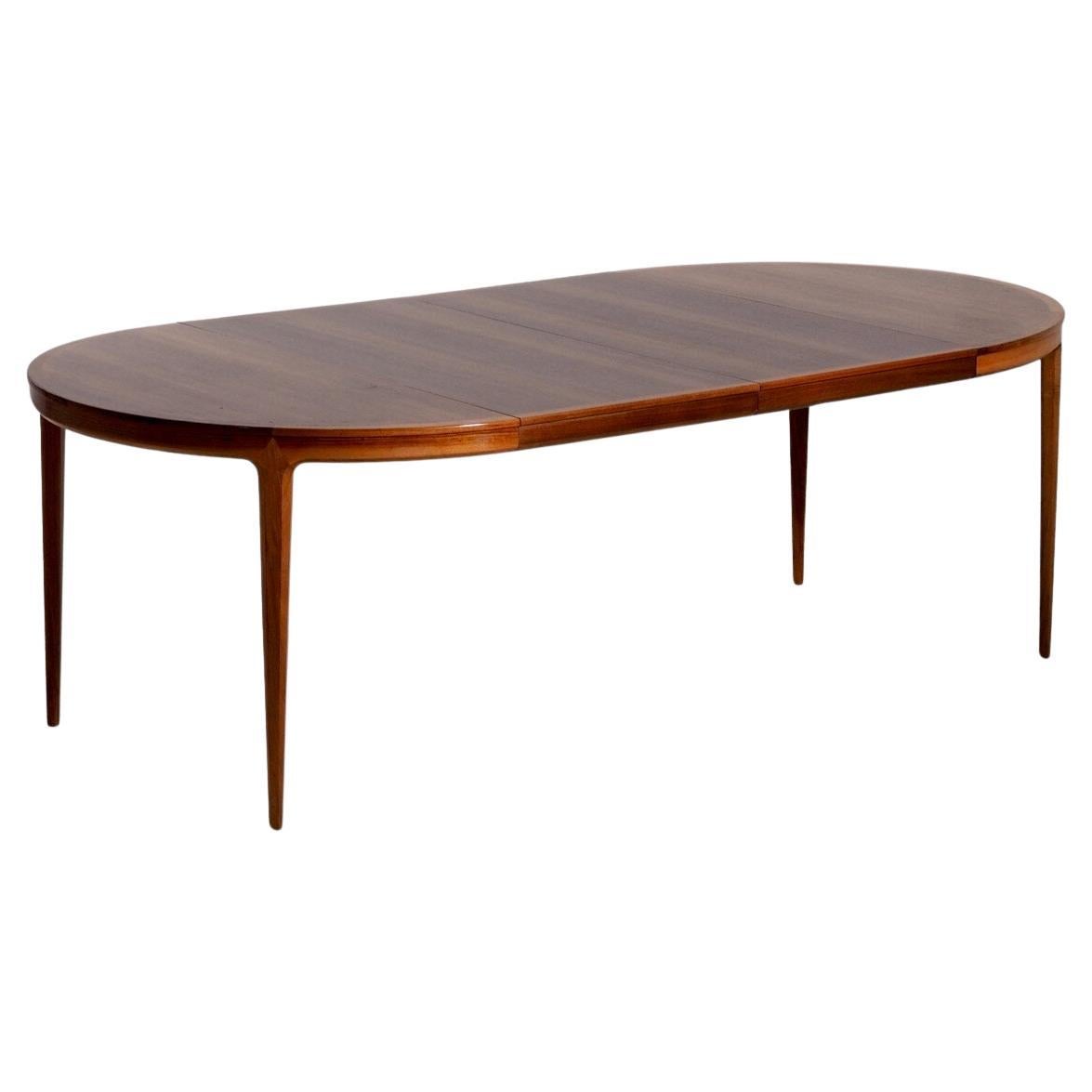 Exceptional extension table by Bertil Fridhagen, 1959. For Sale