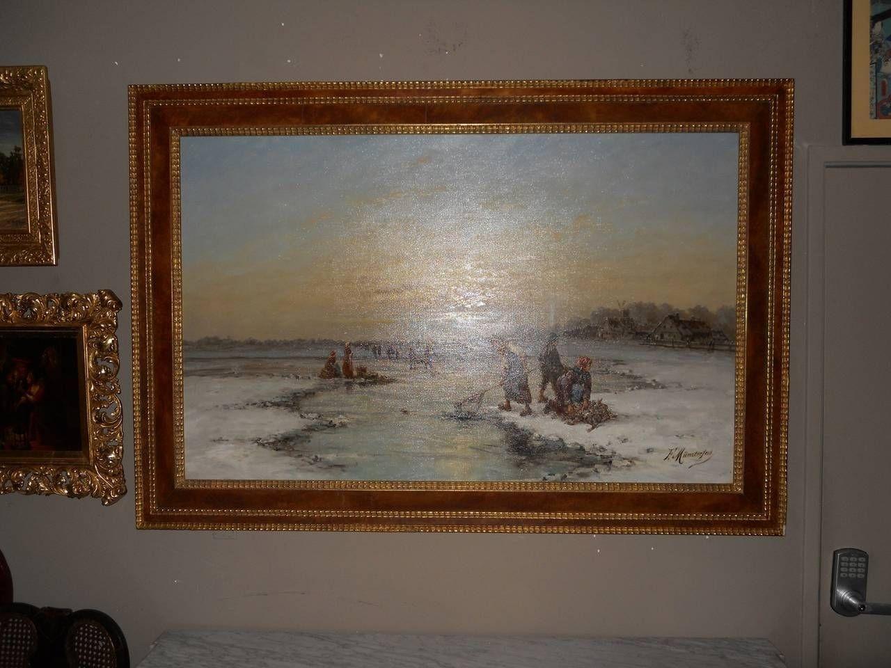 Exceptional F. Munsterfeld Painting In Good Condition For Sale In Los Angeles, CA