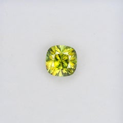 Exceptionnel sphène jaune vert facetté, 3.47 cts