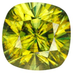 Exceptionnel sphène jaune vert facetté, 3.47 cts
