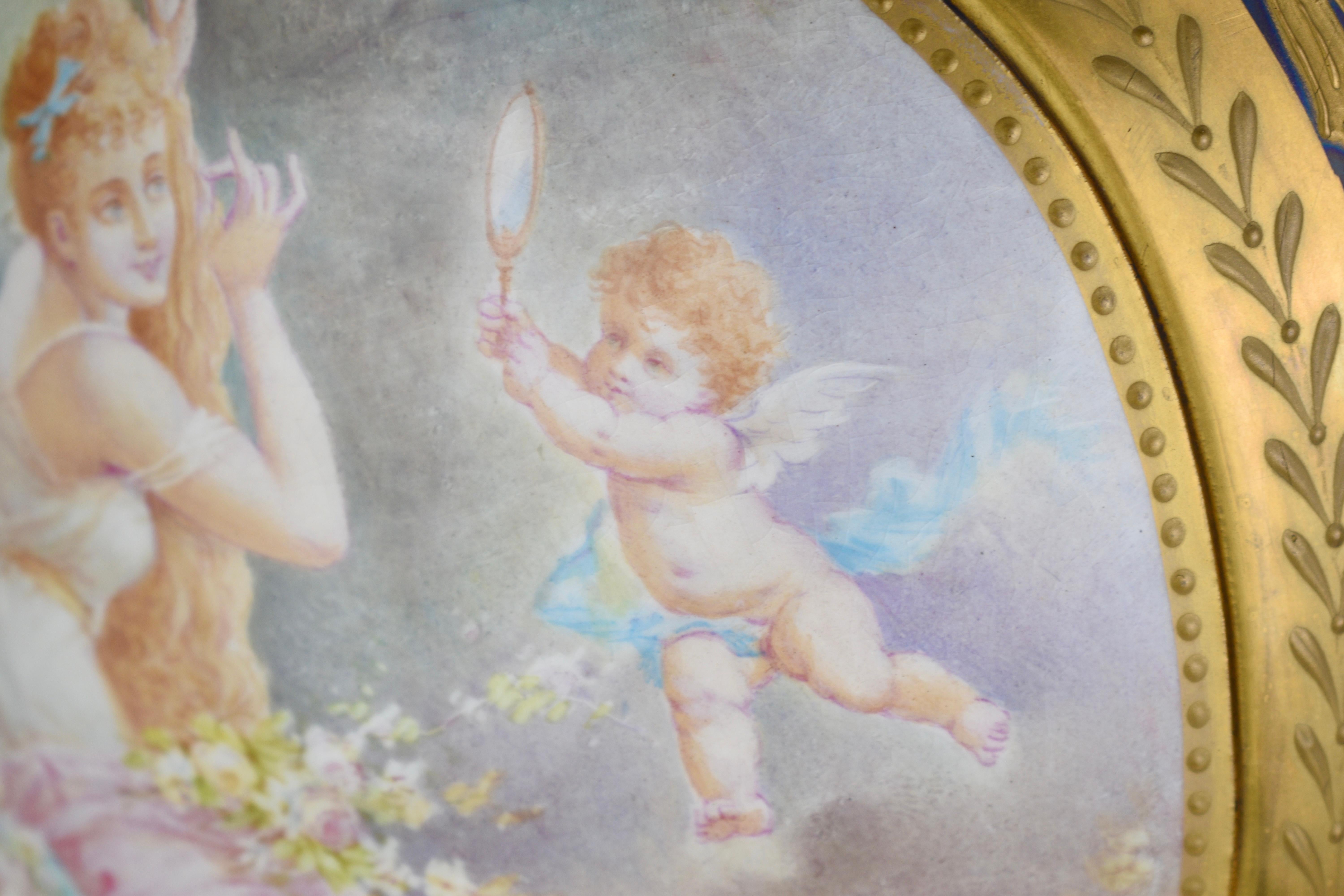 ECCEZIONALE VASO FINE SÈRVERS DI PORCELLANA ANTICA FRANCESE E ORMOLU, XIX SECOLO In condizioni buone in vendita a Rostock, MV