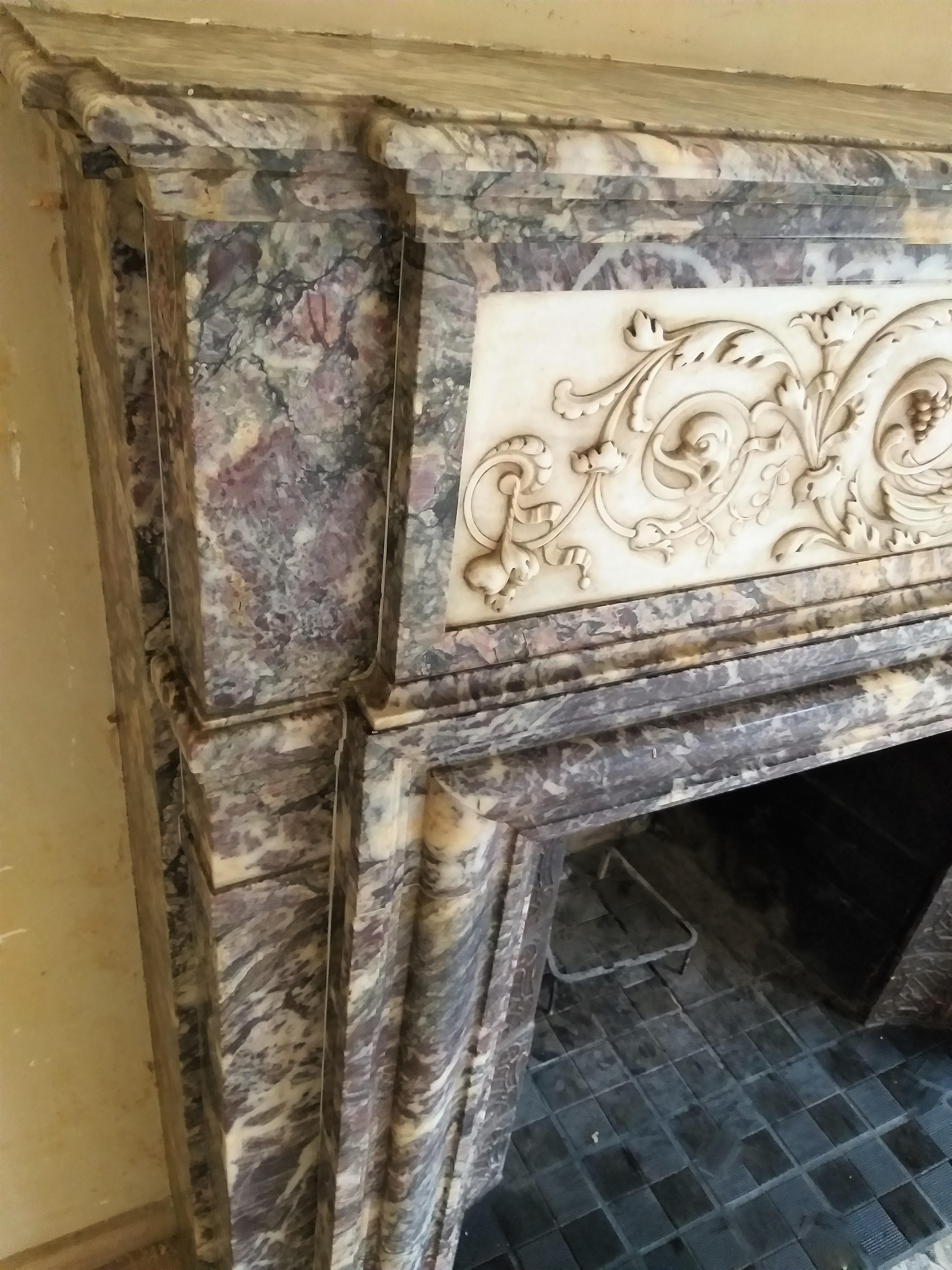 Exceptional Fireplace, Napoléon III, ca.1858 In Good Condition For Sale In Gembloux, BE