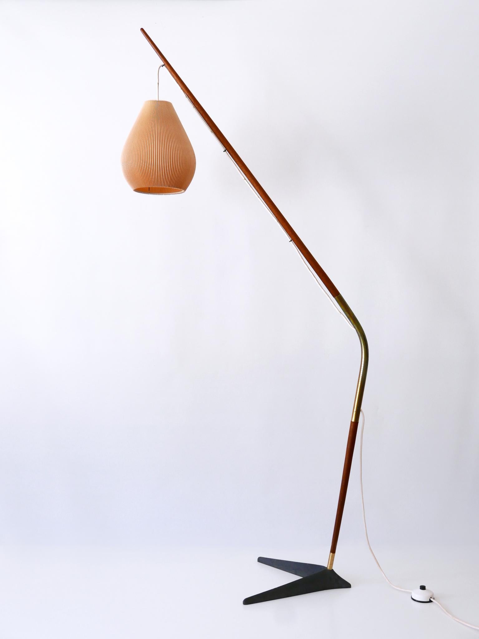 Exceptional 'Fishing Pole' Floor Lamp by Svend Aage Holm Sørensen Denmark 1950s For Sale 2
