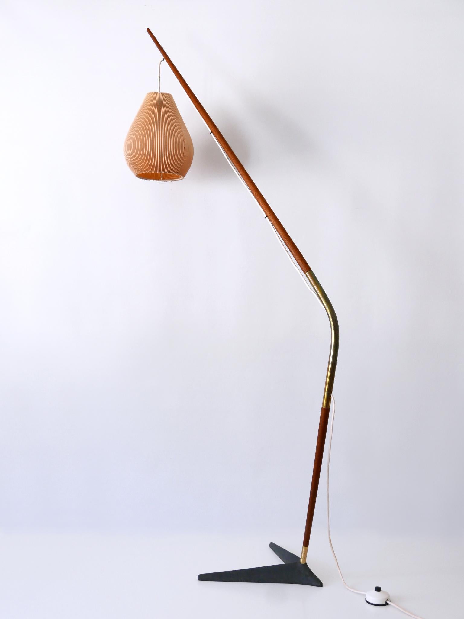 Exceptional 'Fishing Pole' Floor Lamp by Svend Aage Holm Sørensen Denmark 1950s For Sale 4