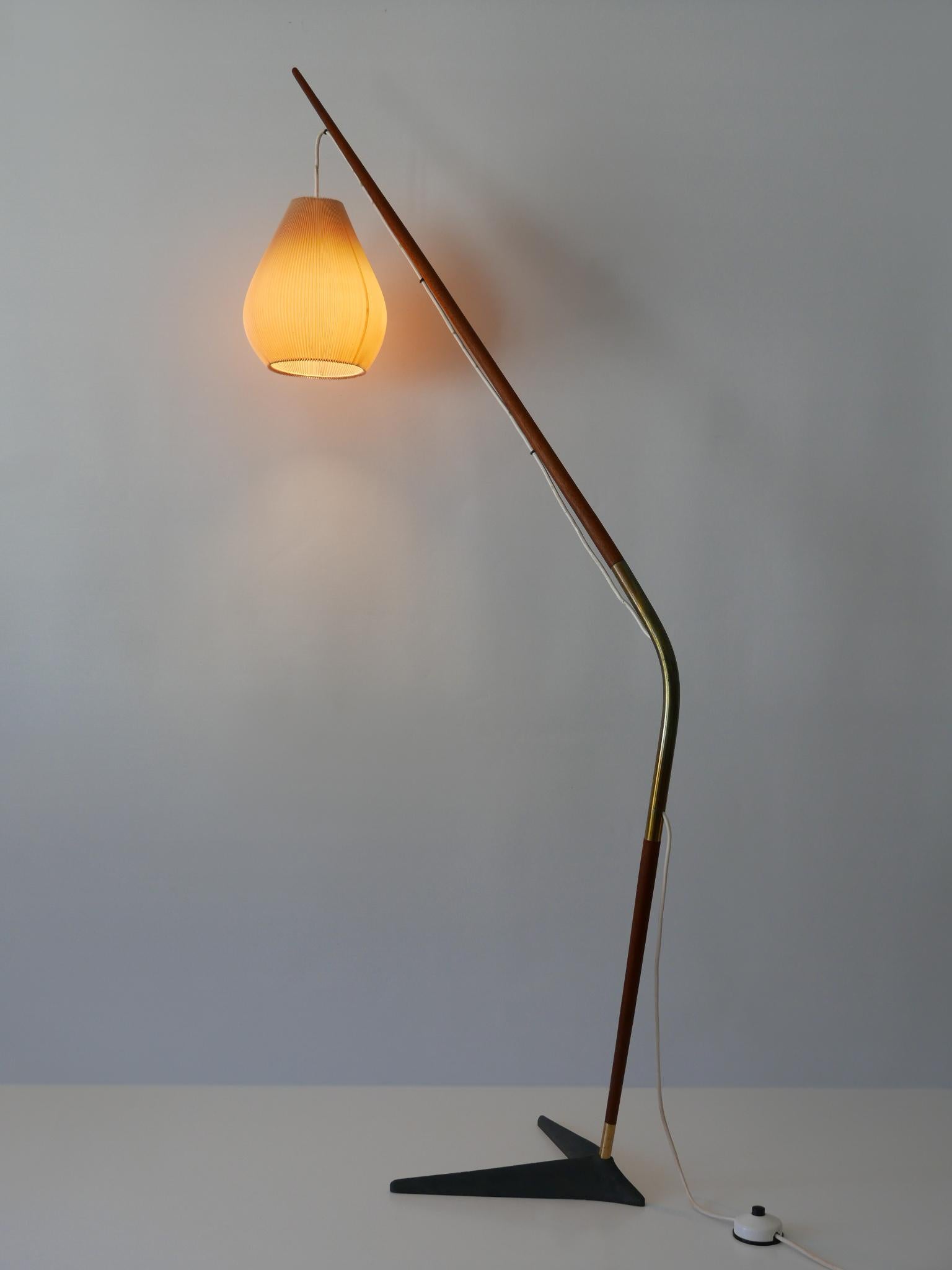 Exceptional 'Fishing Pole' Floor Lamp by Svend Aage Holm Sørensen Denmark 1950s For Sale 5